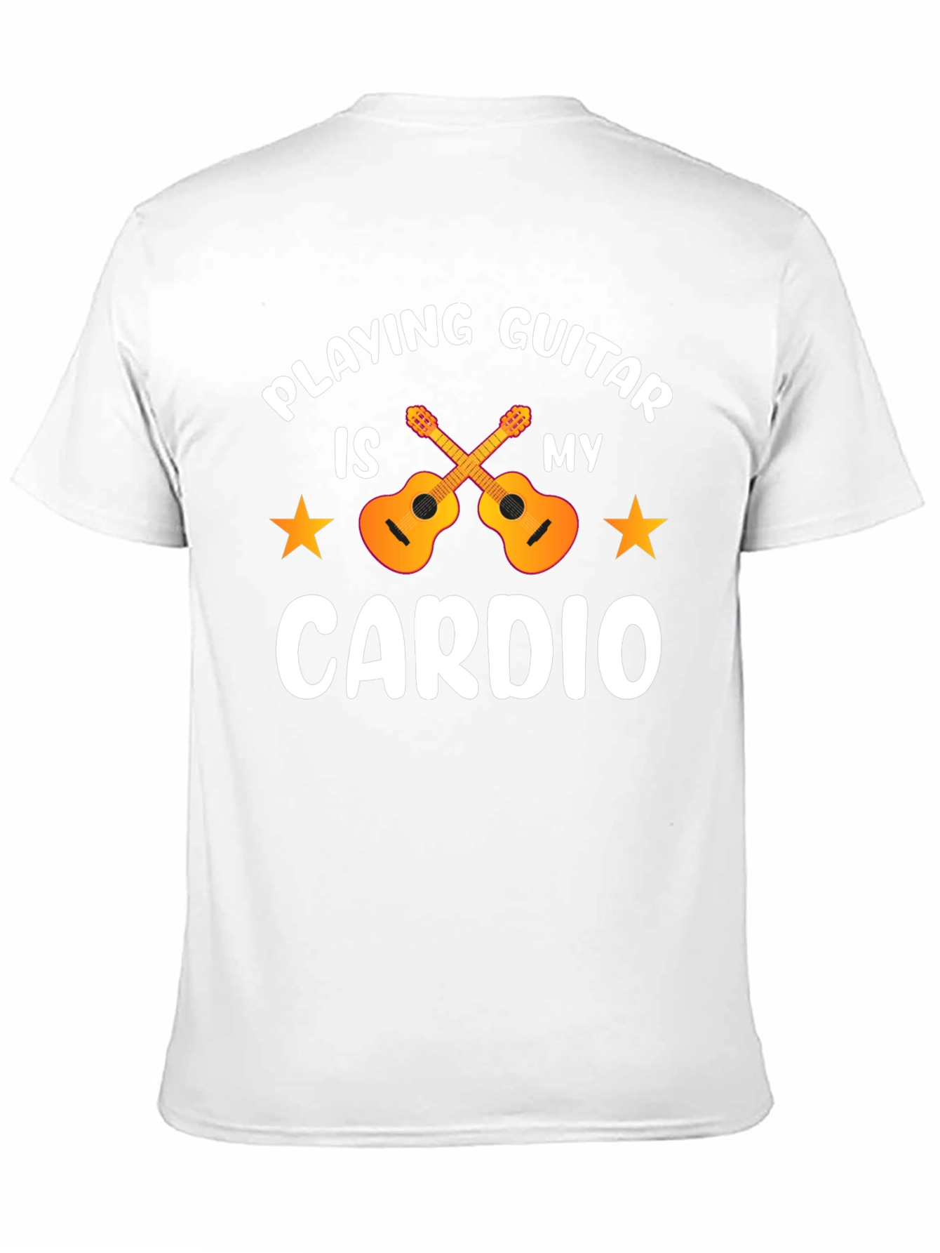 Guitar Cardio T-Shirt: Musicians Workout Tee