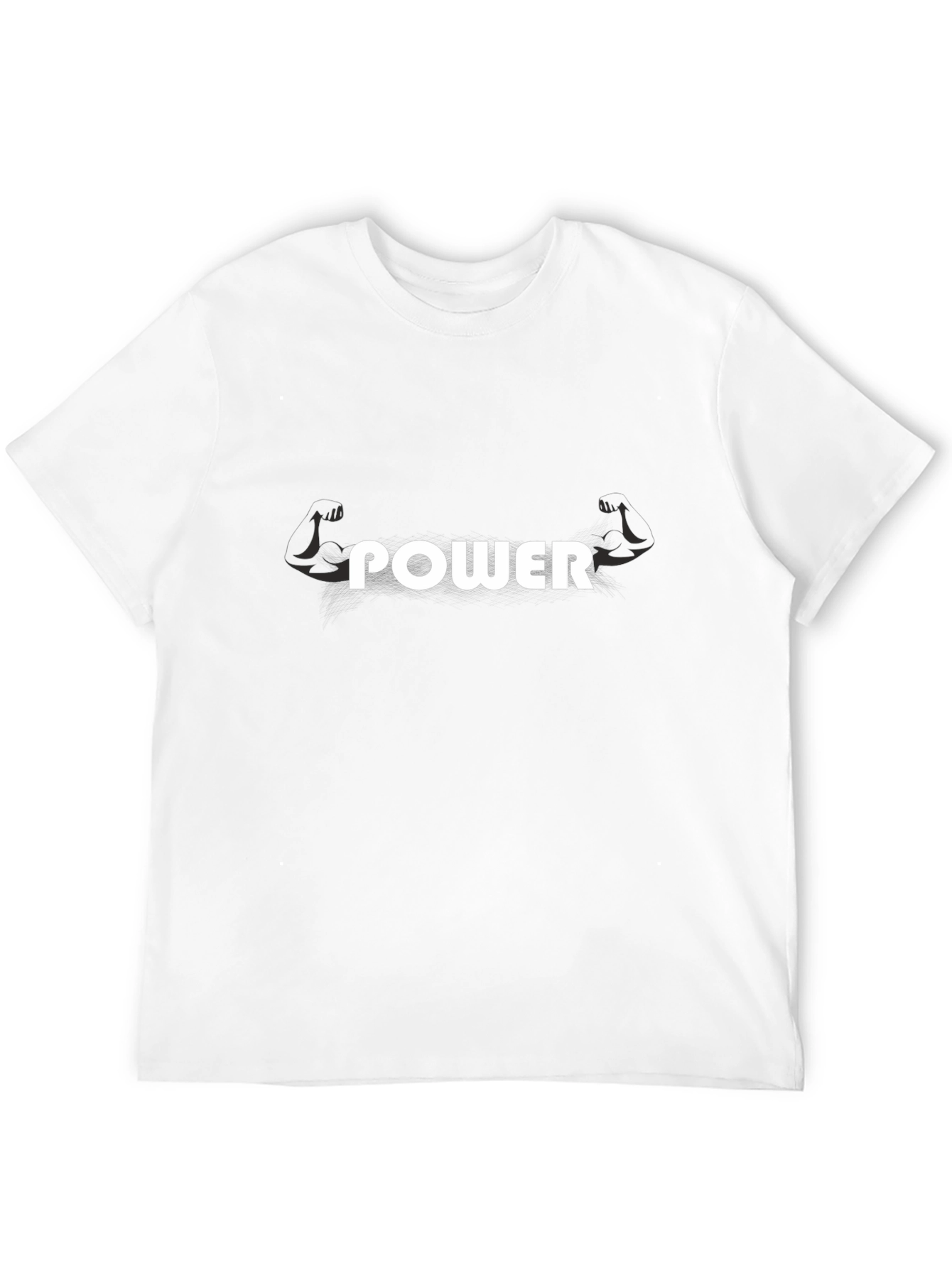 Power Graphic Tee - Black Cotton Blend