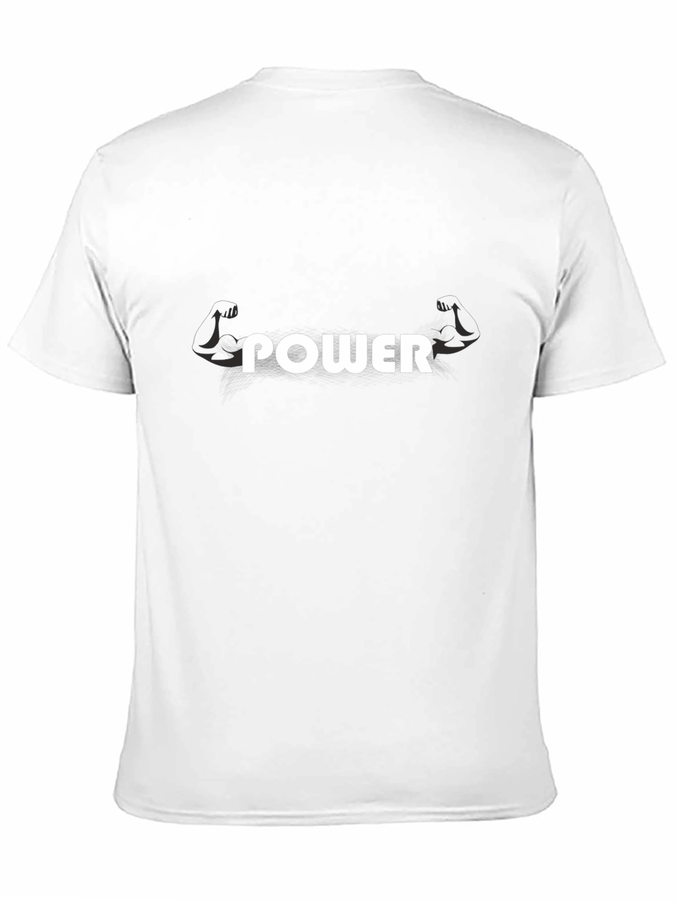 Power Graphic Tee - Black Cotton Blend