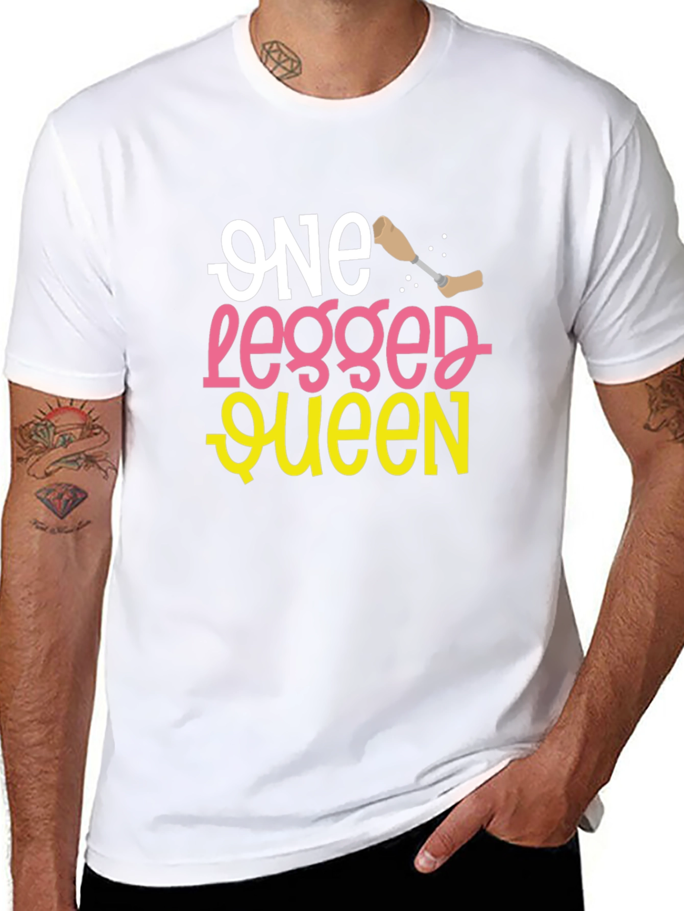 One Legged Queen Funny T-Shirt