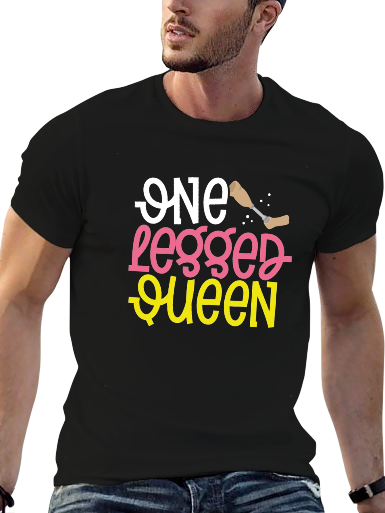 One Legged Queen Funny T-Shirt