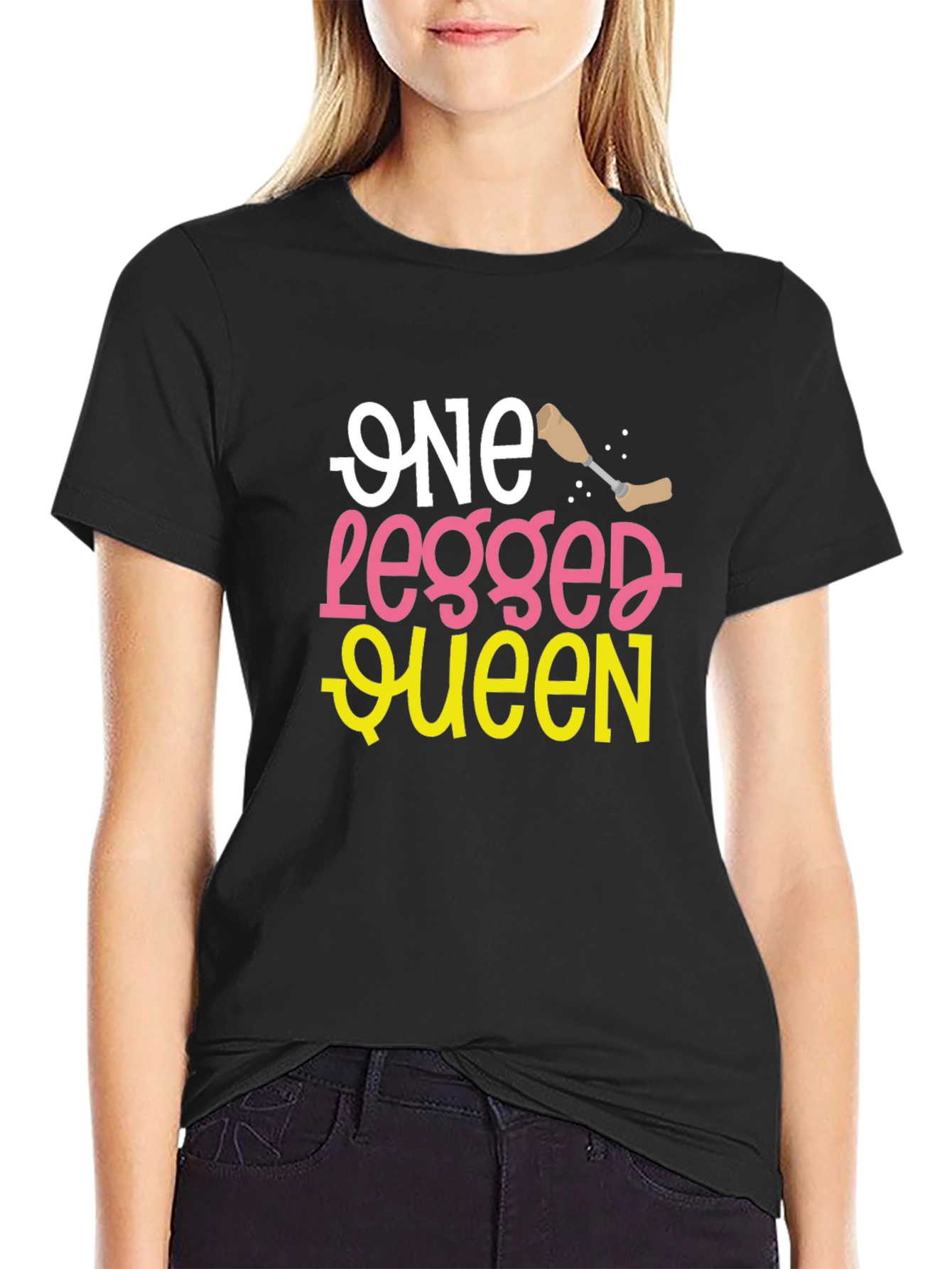 One Legged Queen Funny T-Shirt