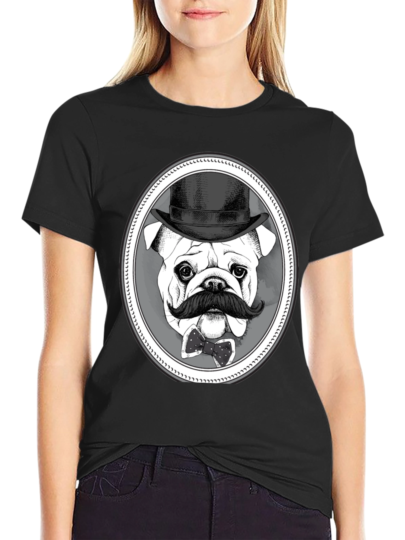 Bulldog Gentleman T-Shirt - Dapper Dog Tee
