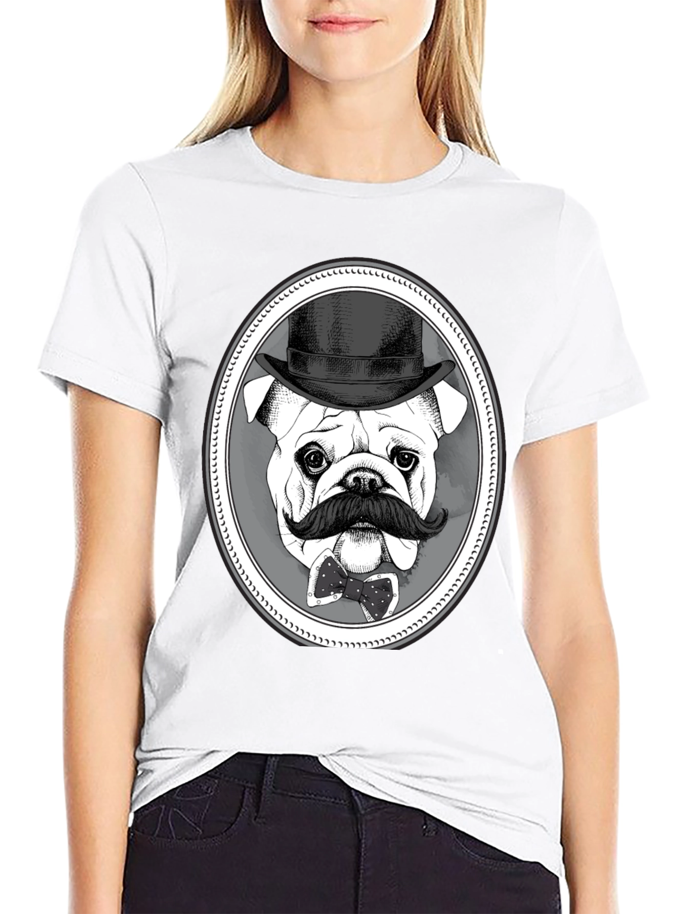 Bulldog Gentleman T-Shirt - Dapper Dog Tee