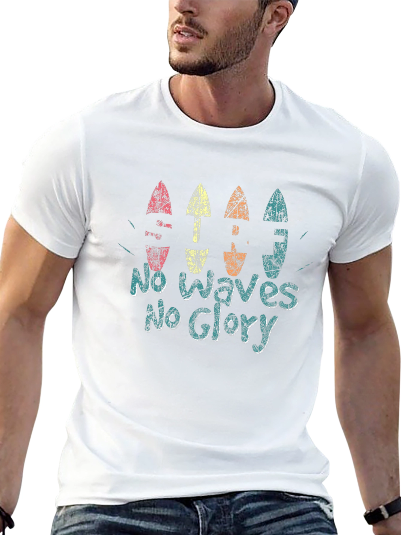 No Waves No Glory Graphic Tee