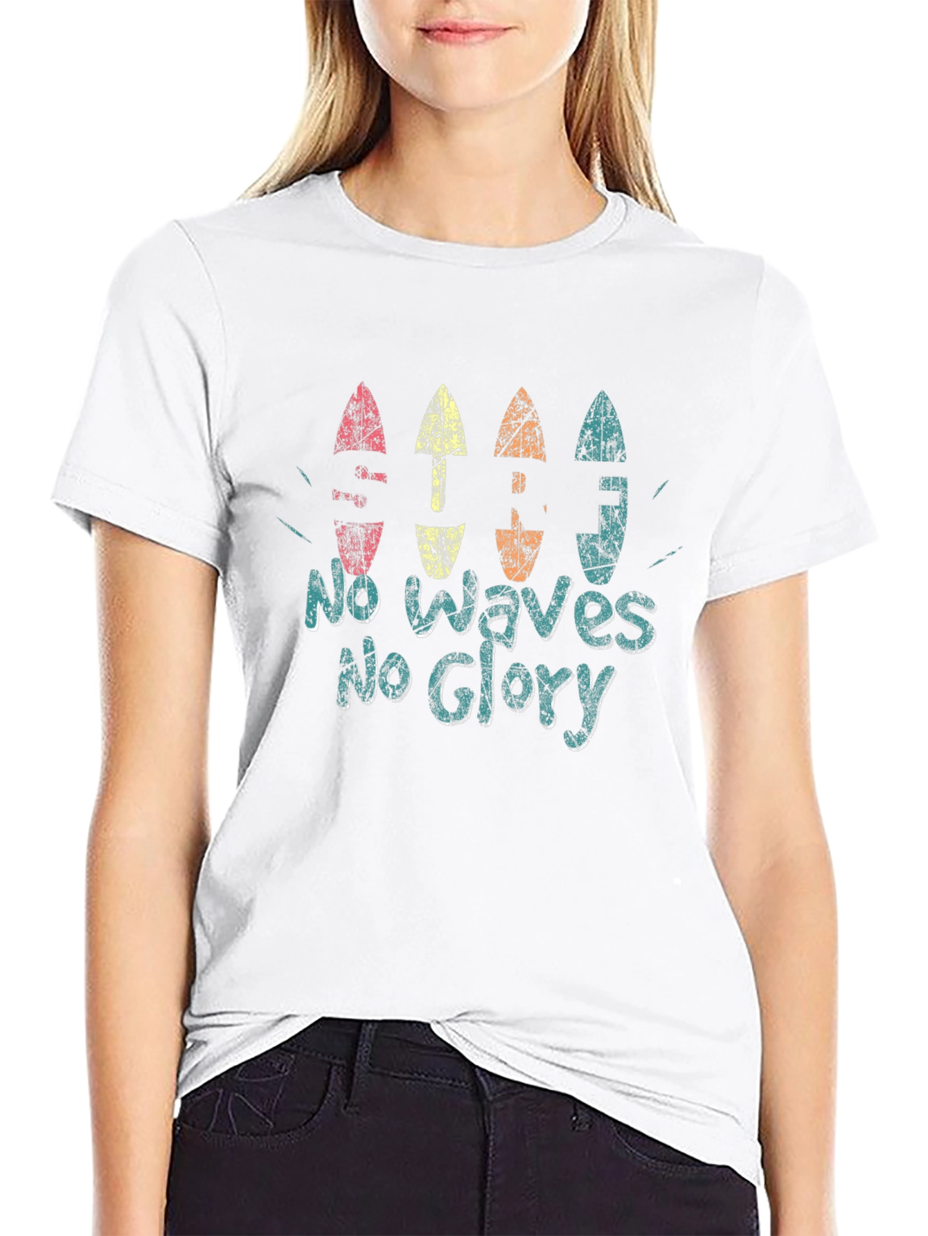 No Waves No Glory Graphic Tee