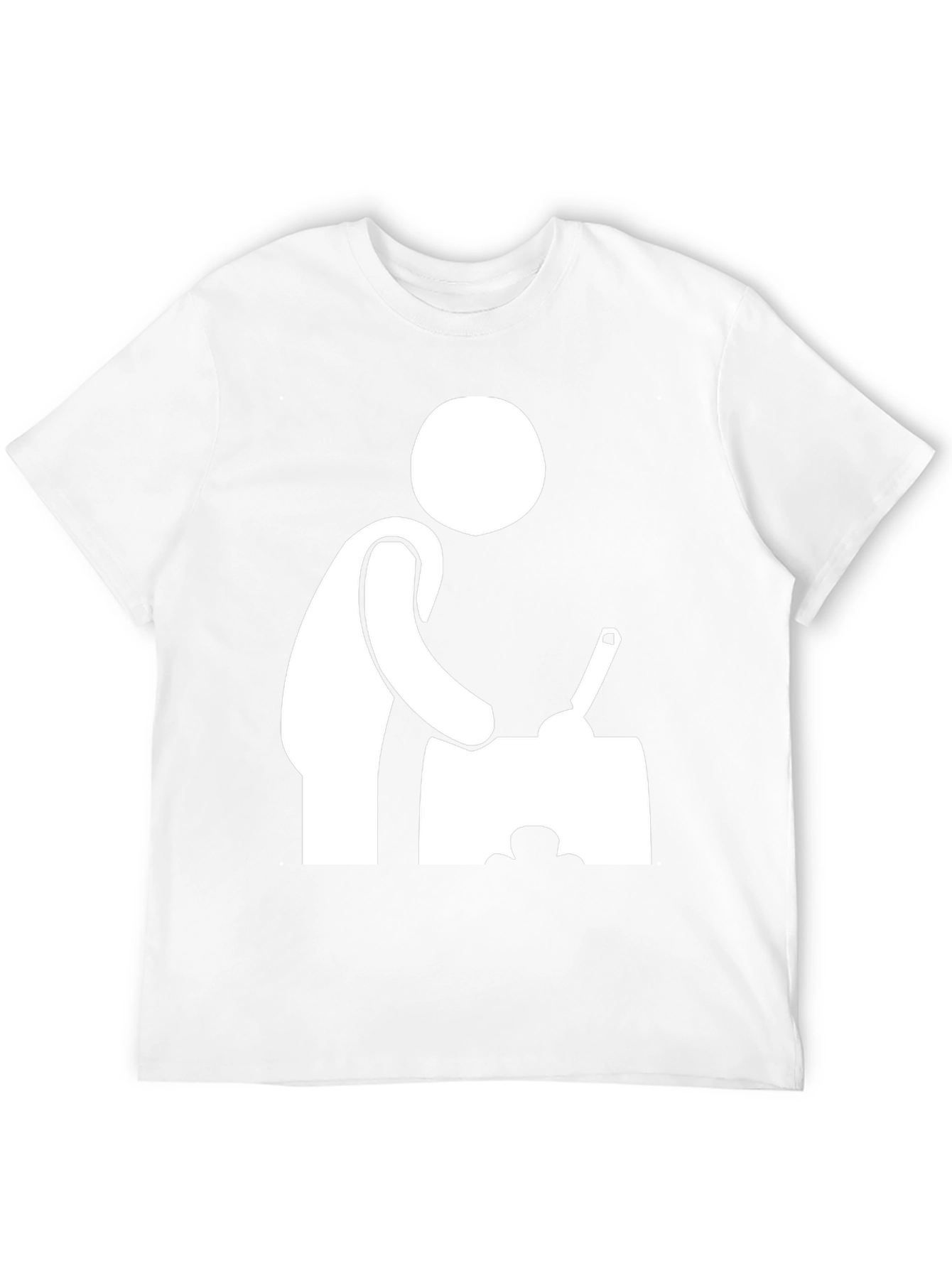 Chef Stick Figure Black T-Shirt
