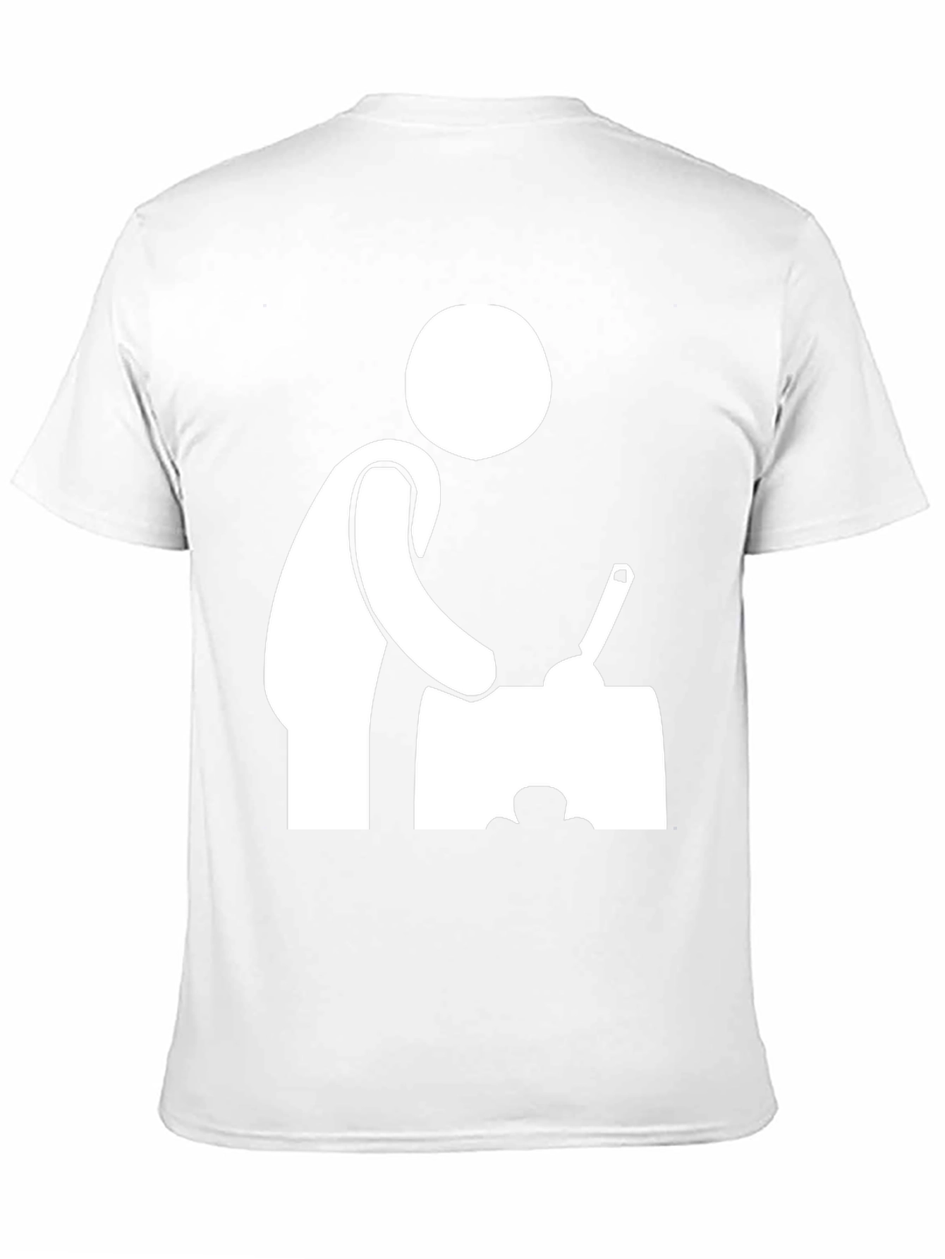 Chef Stick Figure Black T-Shirt