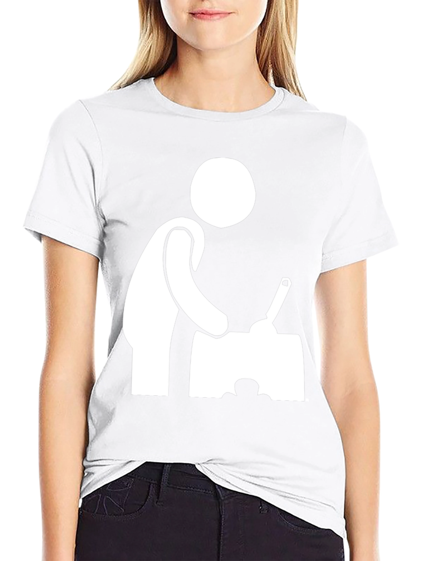Chef Stick Figure Black T-Shirt