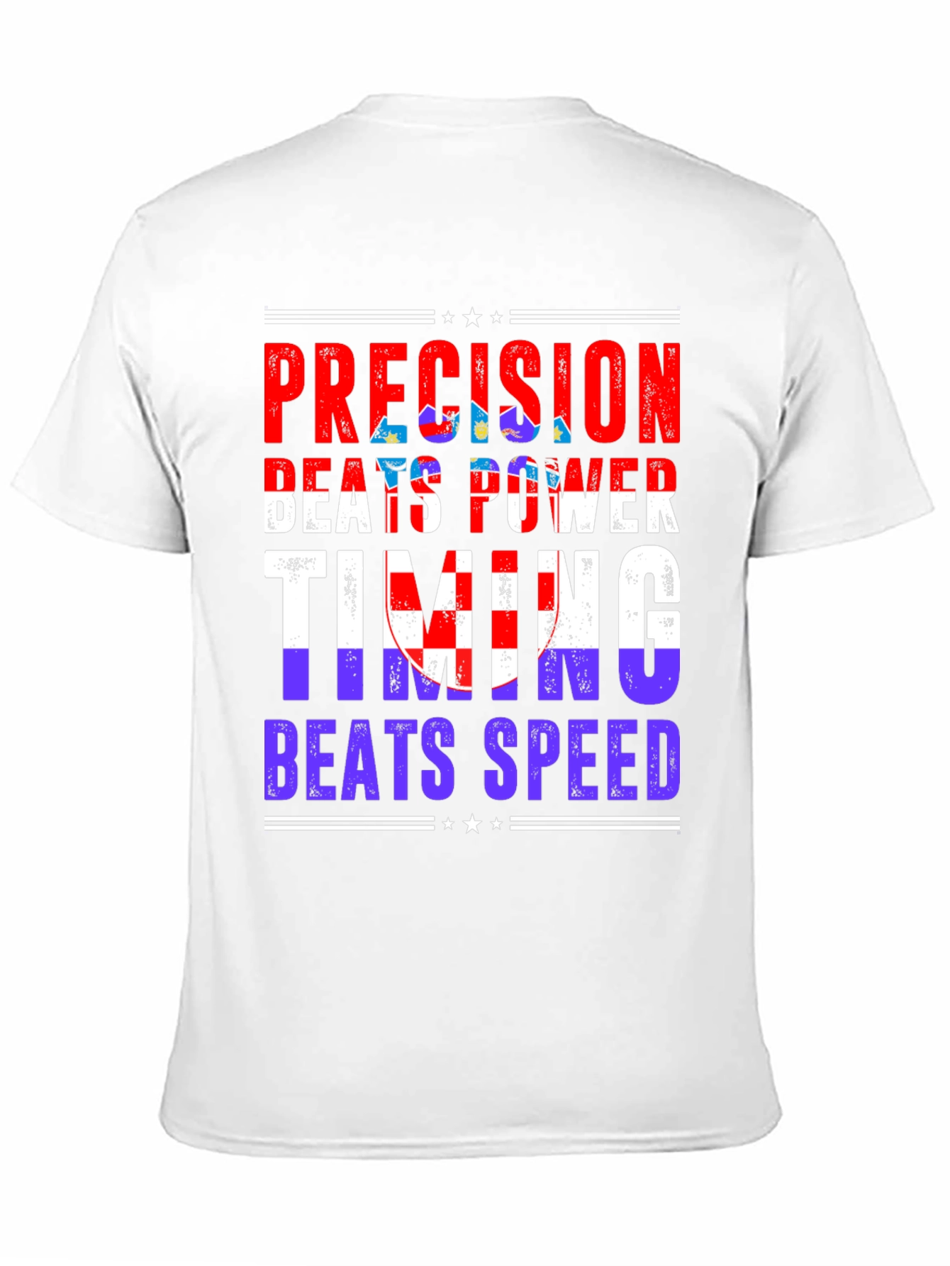 Precision Beats Power Mens Graphic T-Shirt