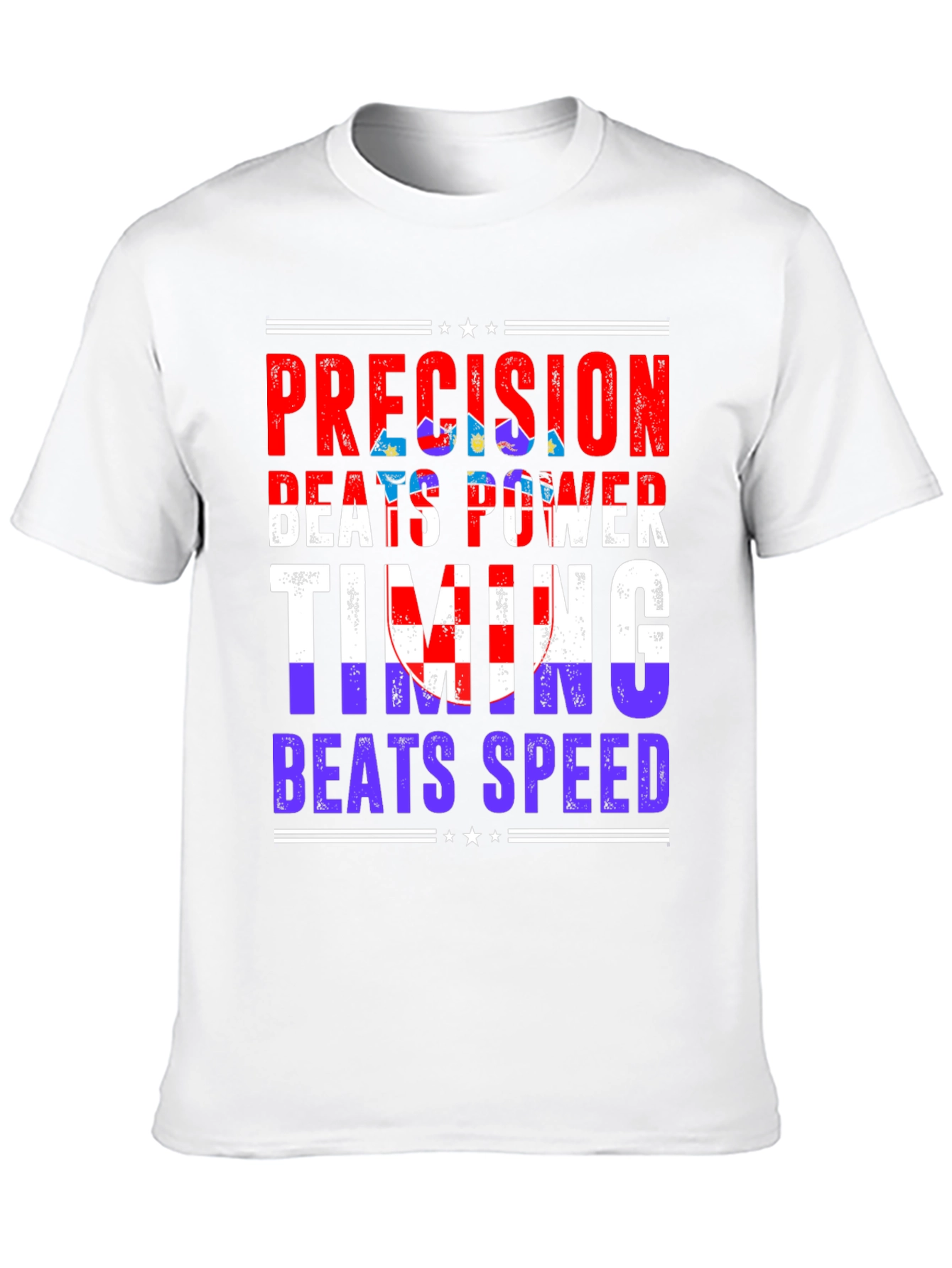 Precision Beats Power Mens Graphic T-Shirt