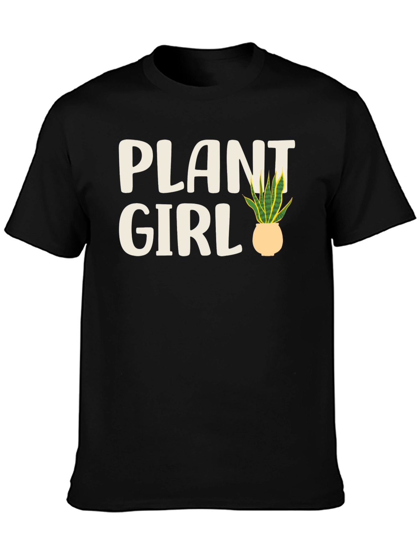 Plant Girl Graphic Tee - Black