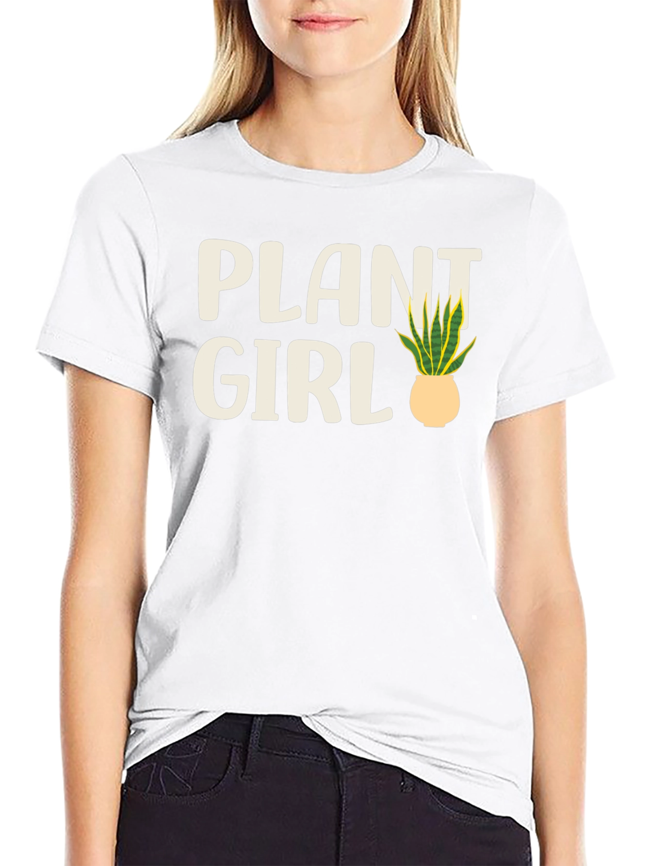 Plant Girl Graphic Tee - Black
