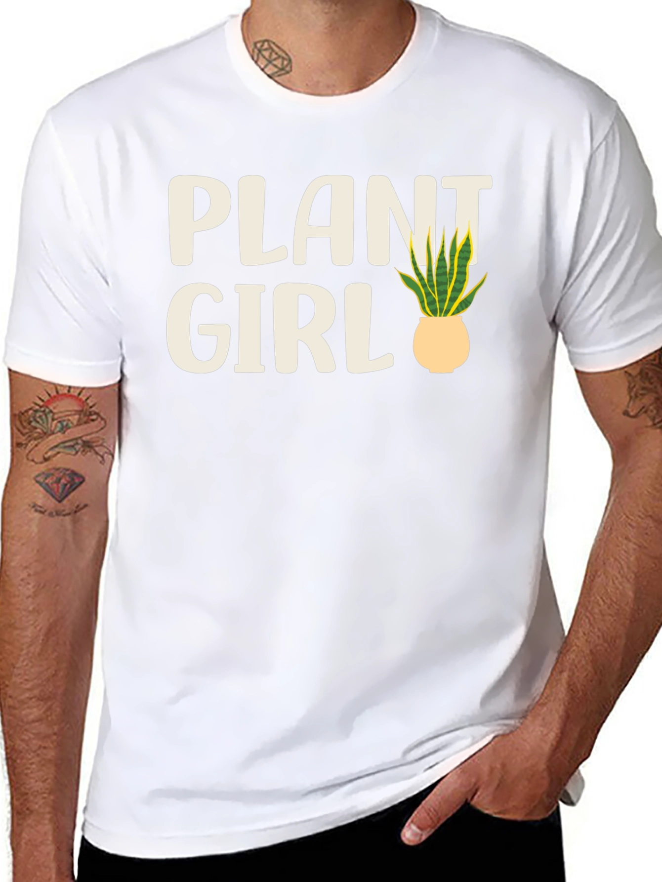 Plant Girl Graphic Tee - Black
