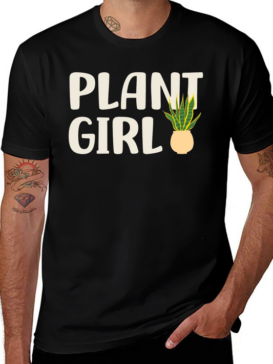 Plant Girl Graphic Tee - Black