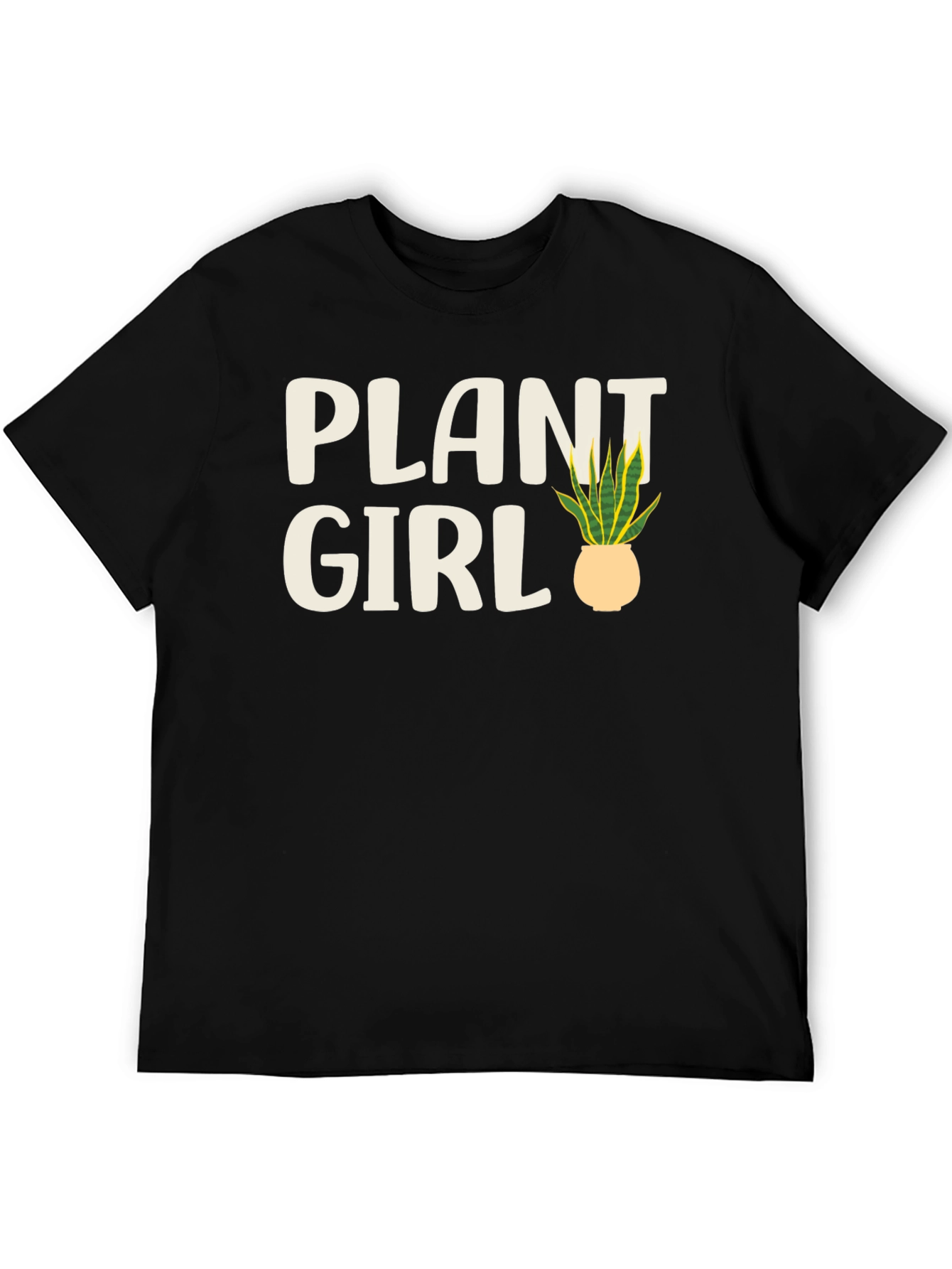 Plant Girl Graphic Tee - Black