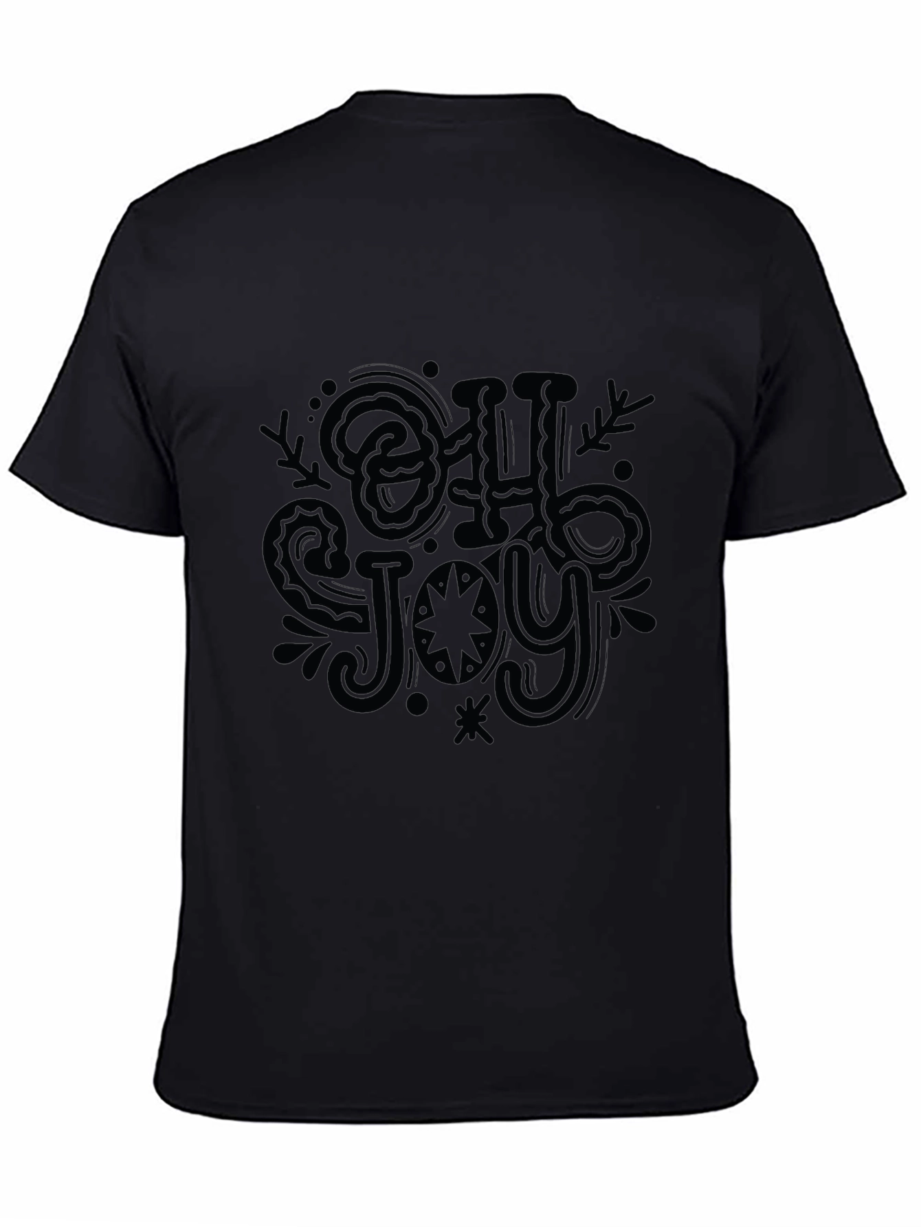 Oh Joy! Graphic Tee - Black Cotton T-Shirt