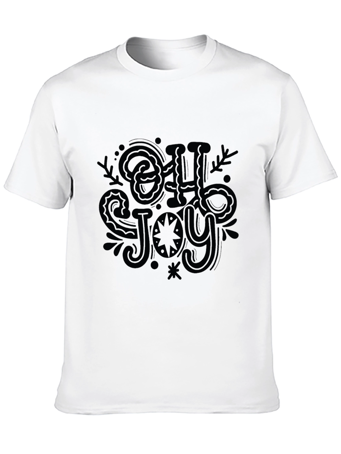Oh Joy! Graphic Tee - Black Cotton T-Shirt