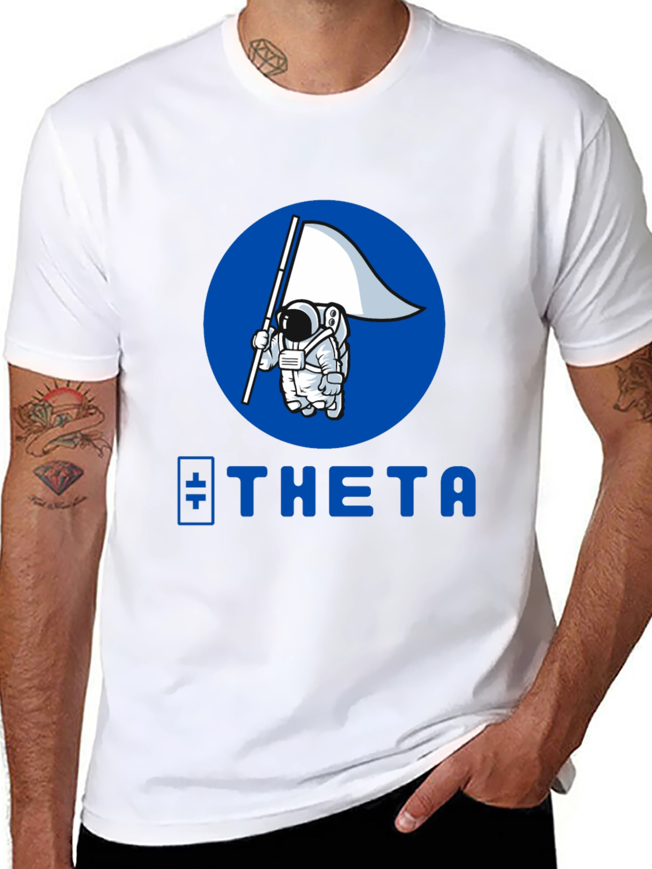 Theta Astronaut T-Shirt - Crypto Fashion