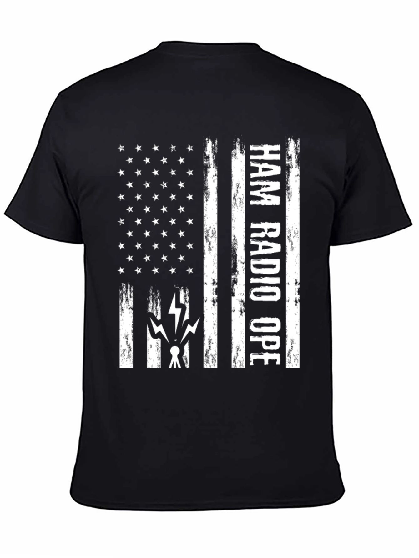 Ham Radio Operator American Flag T-Shirt