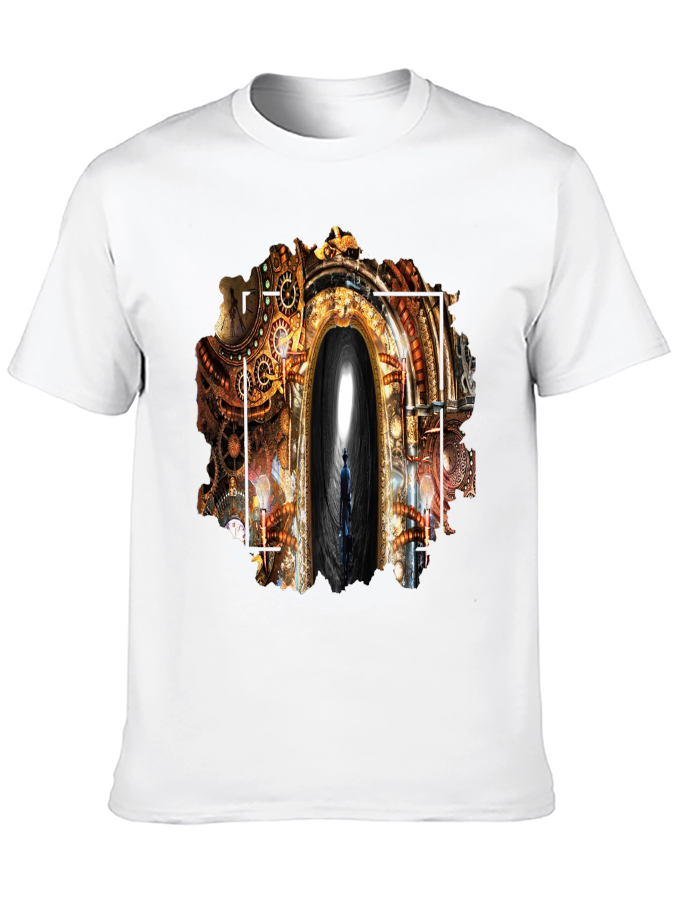 Steampunk Portal Graphic Tee - Unique Design