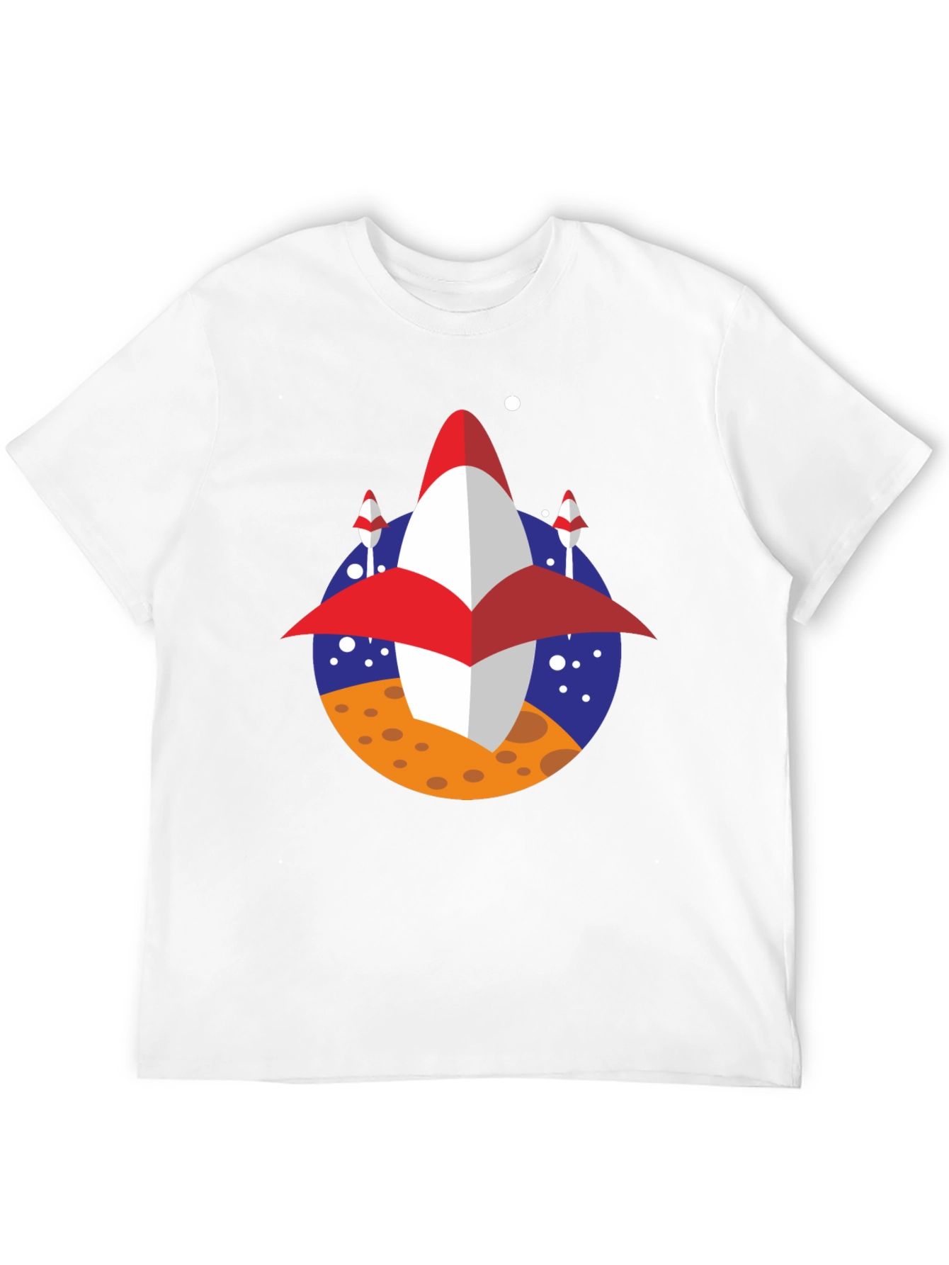 Retro Rocket T-Shirt - Space Adventure Tee