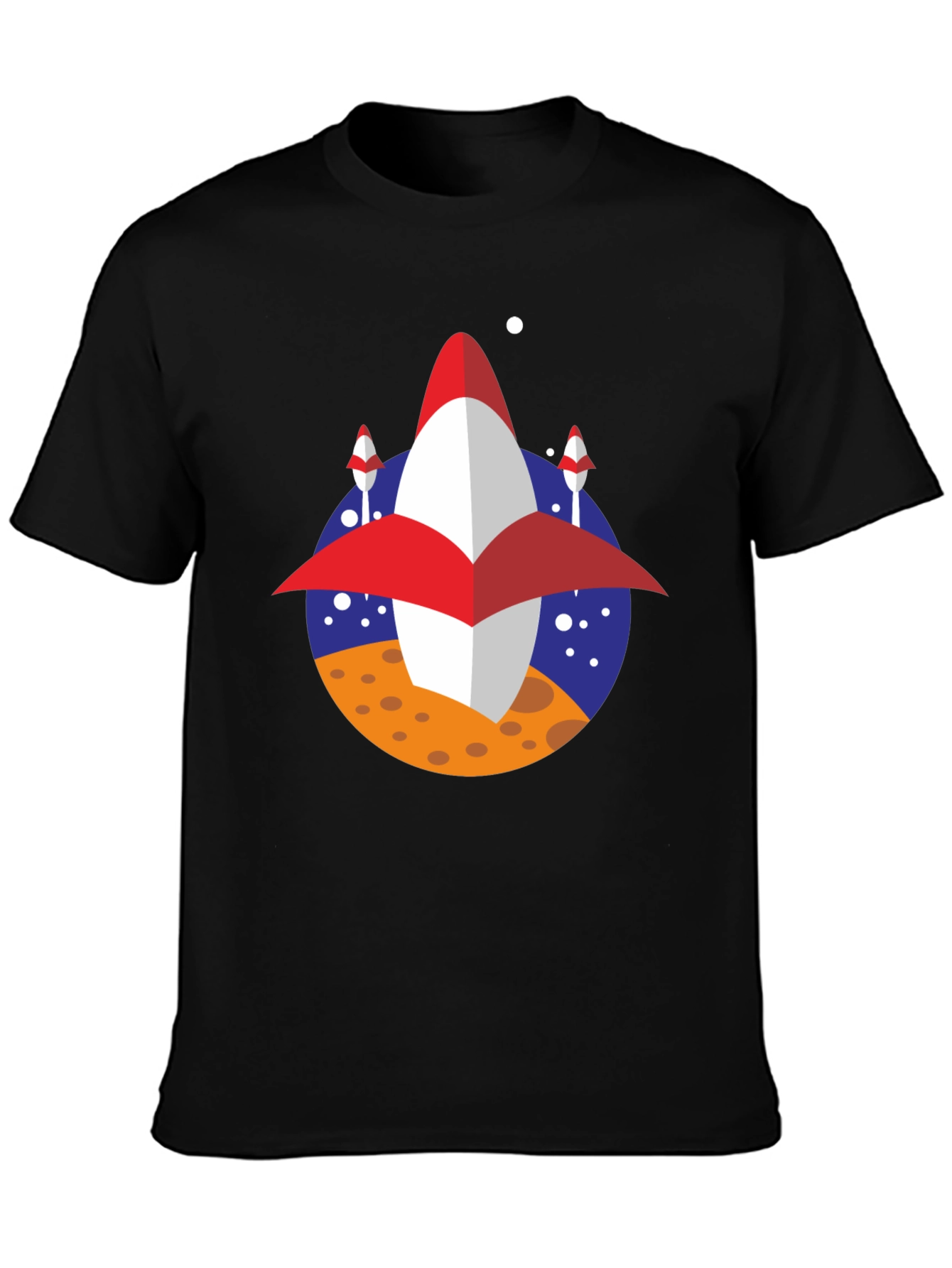 Retro Rocket T-Shirt - Space Adventure Tee