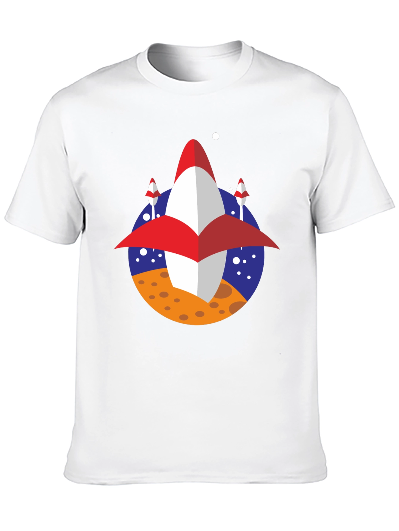 Retro Rocket T-Shirt - Space Adventure Tee