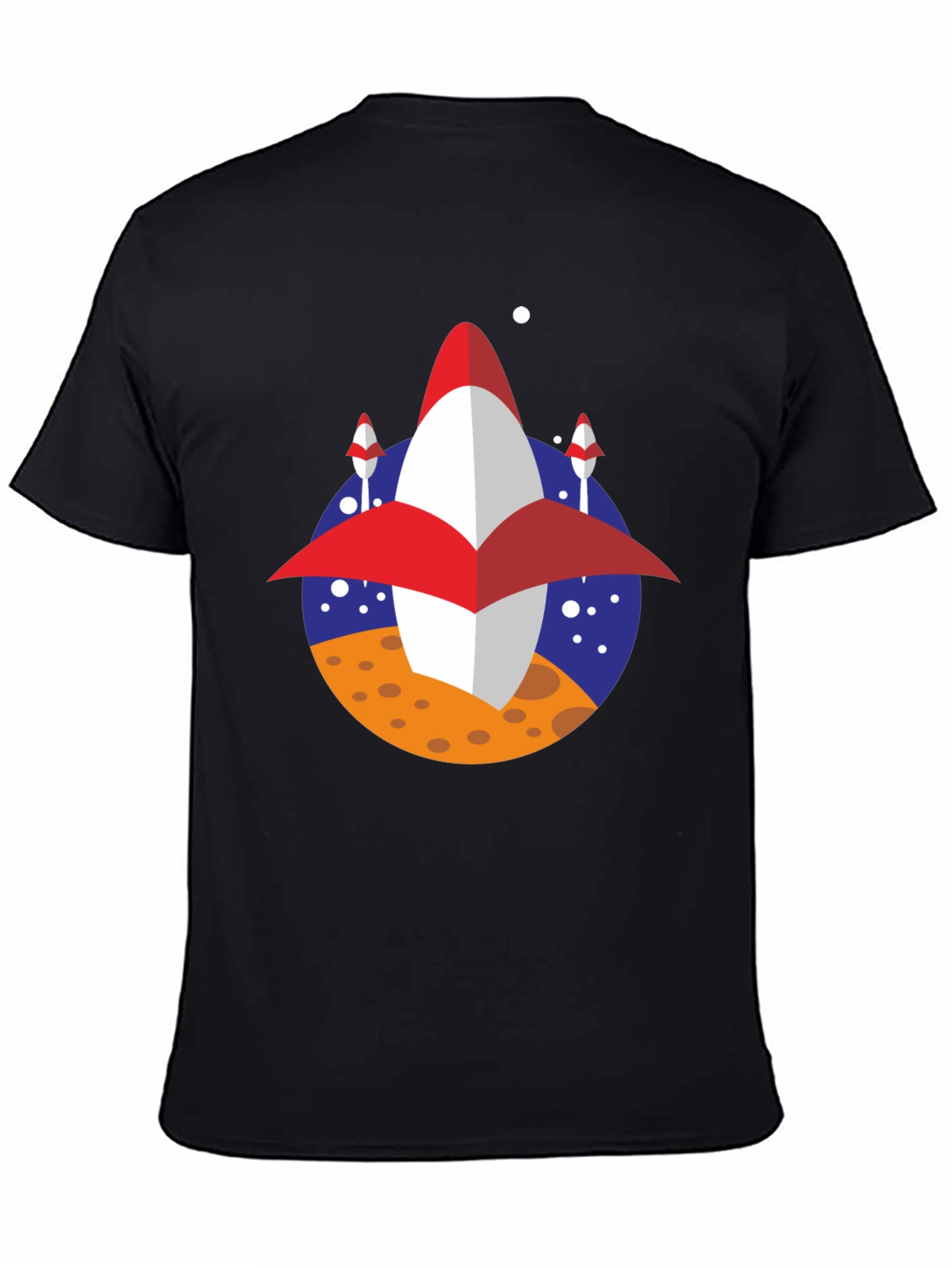 Retro Rocket T-Shirt - Space Adventure Tee