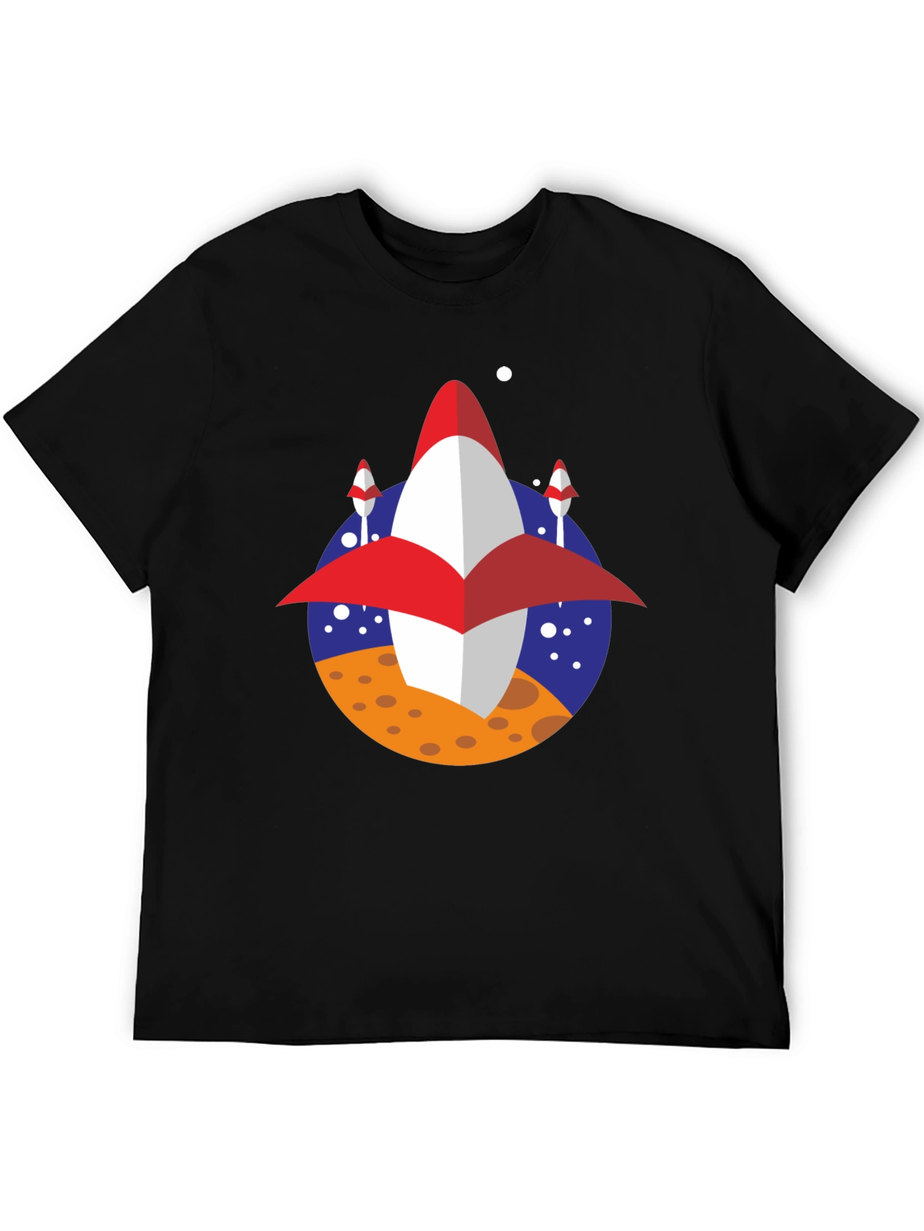Retro Rocket T-Shirt - Space Adventure Tee