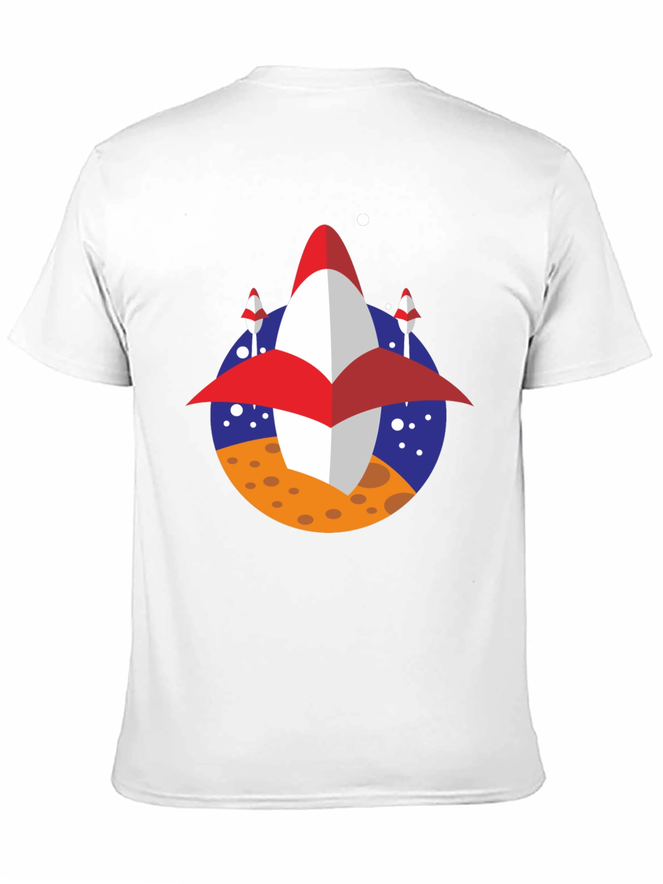 Retro Rocket T-Shirt - Space Adventure Tee
