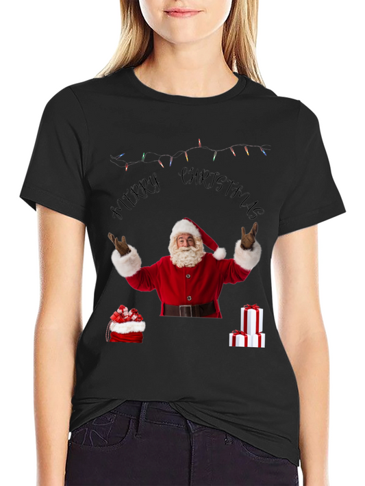 Merry Christmas Santa Graphic T-Shirt