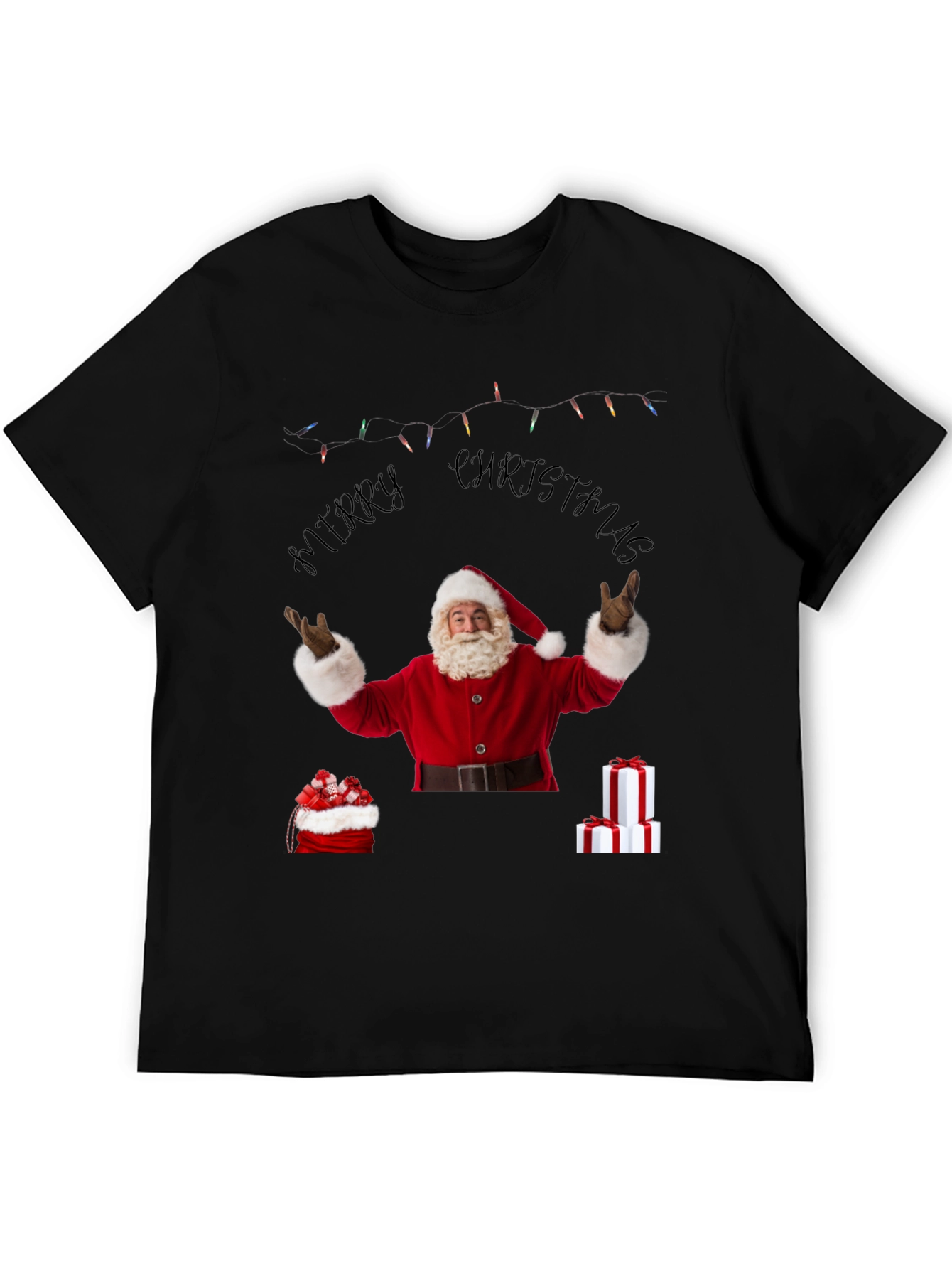 Merry Christmas Santa Graphic T-Shirt