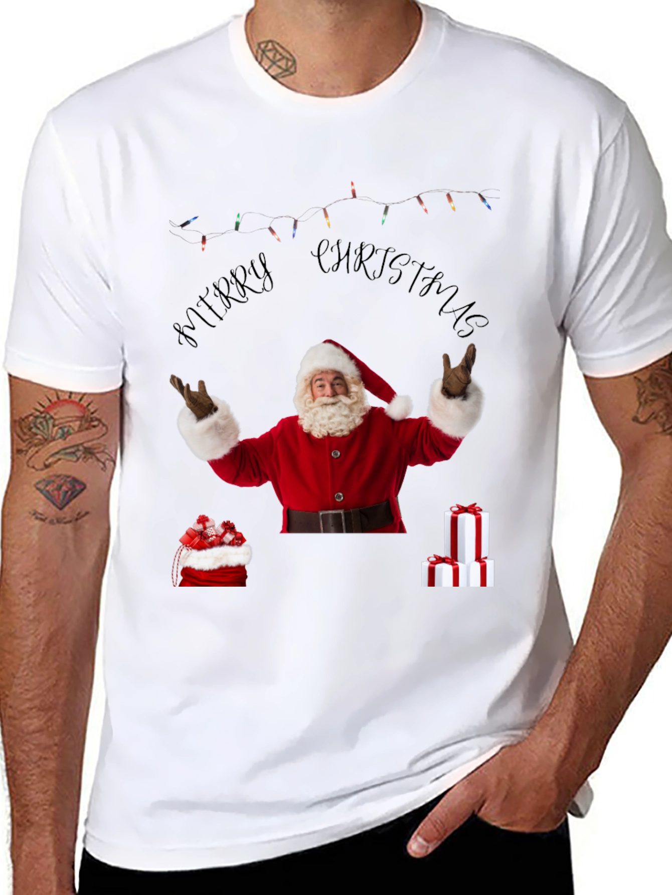 Merry Christmas Santa Graphic T-Shirt