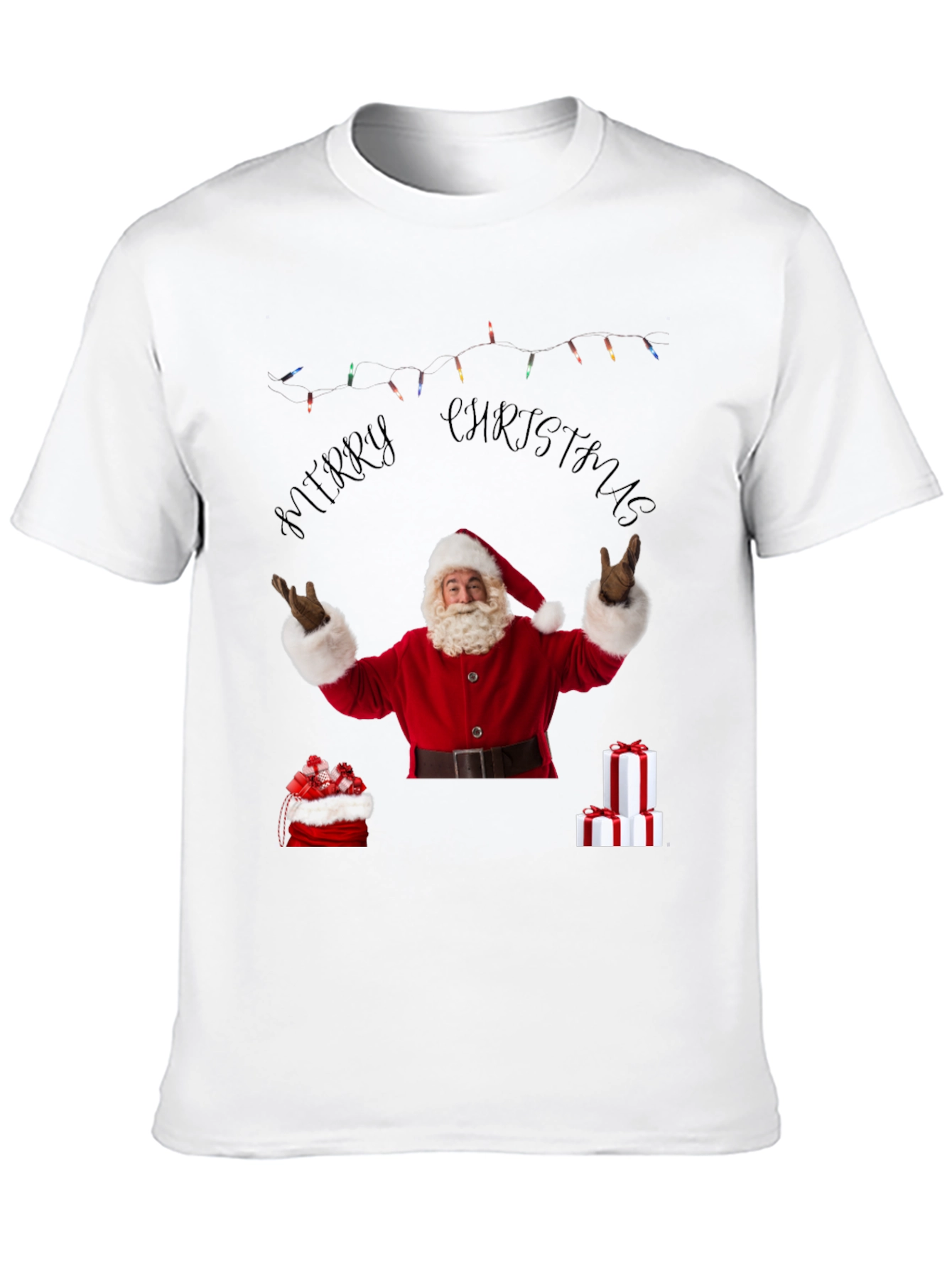 Merry Christmas Santa Graphic T-Shirt