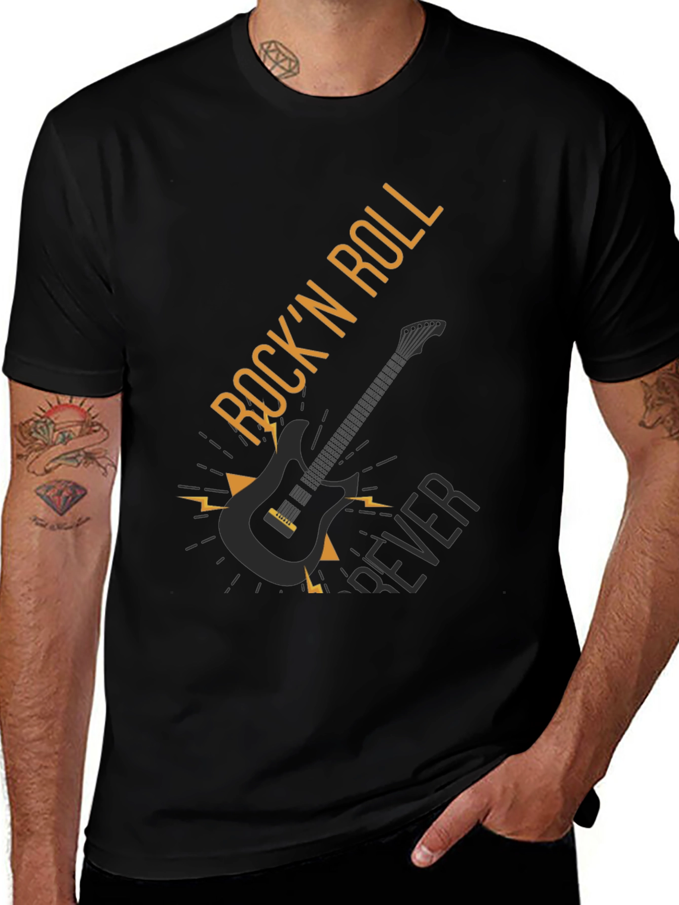 Rock n Roll Forever Black T-Shirt