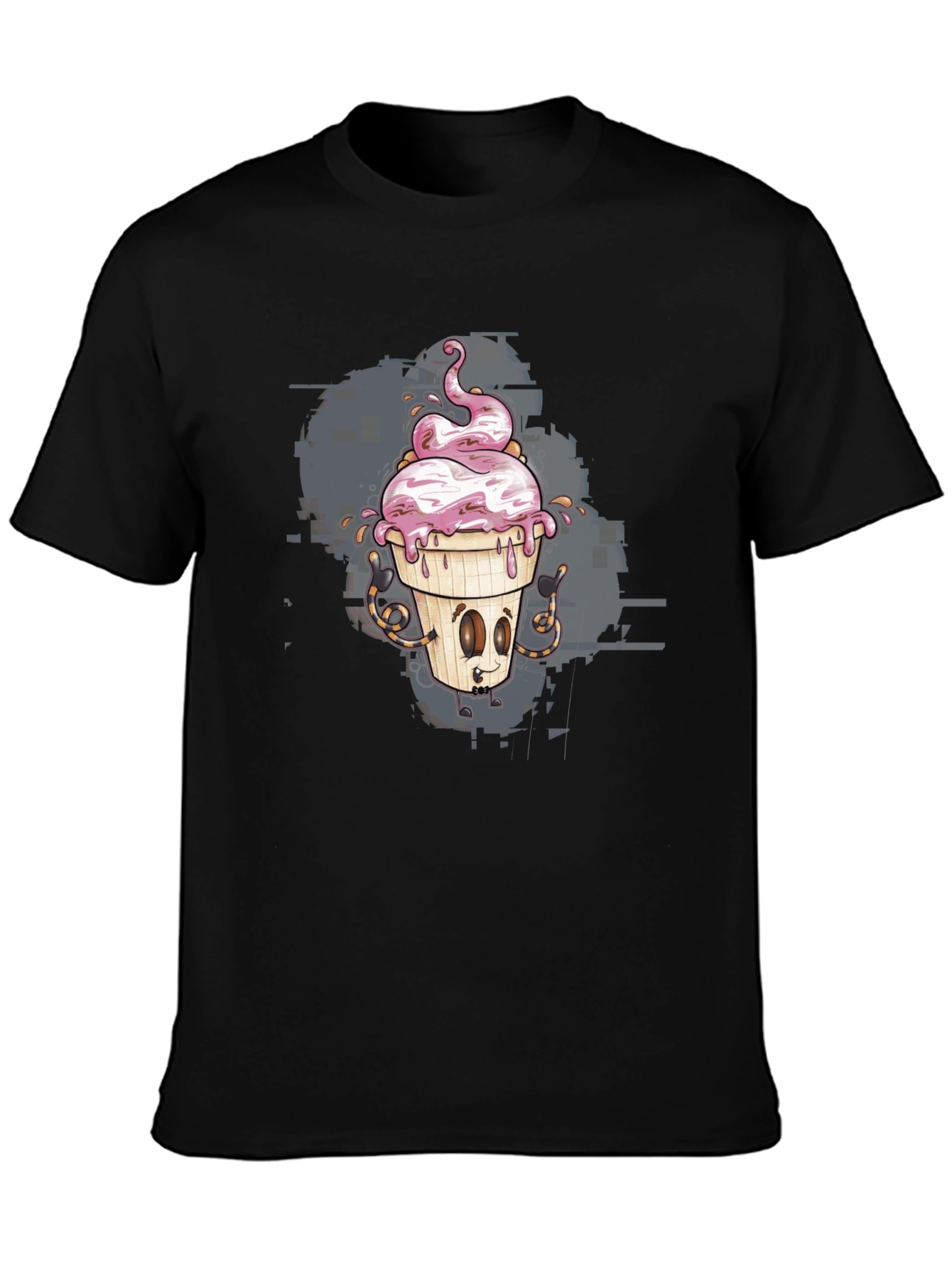 Ice Cream Character Graphic Tee