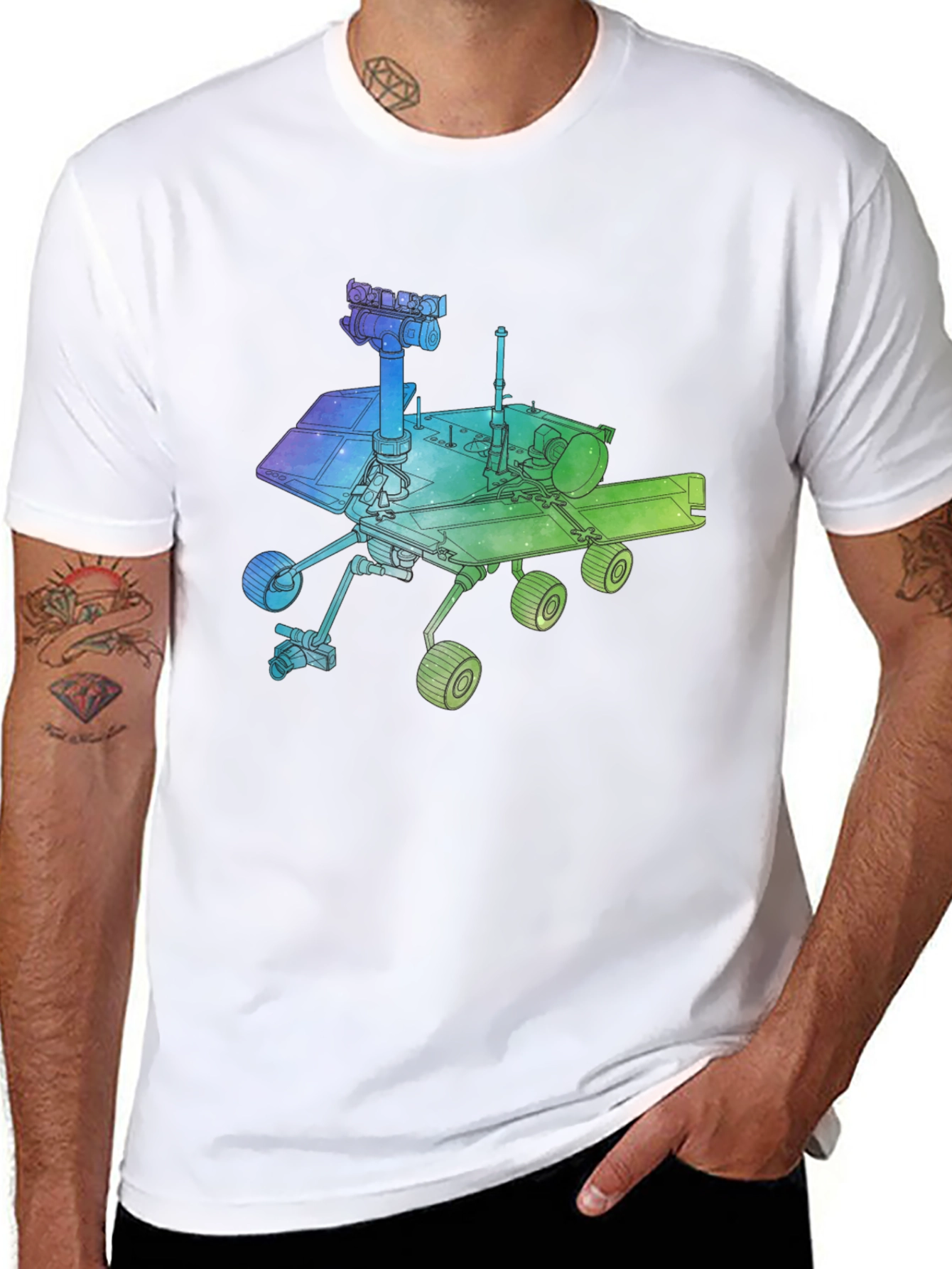 Mars Rover Graphic Tee - Explore the Cosmos