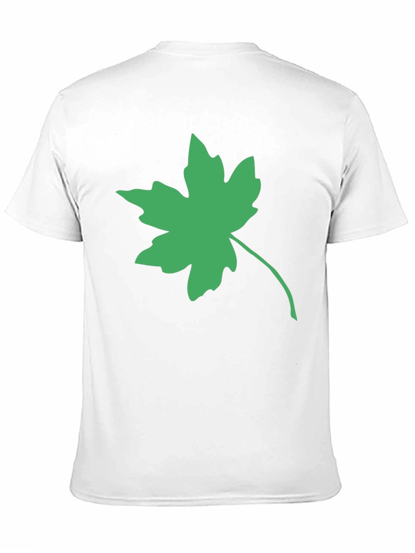 Green Maple Leaf Black Tee