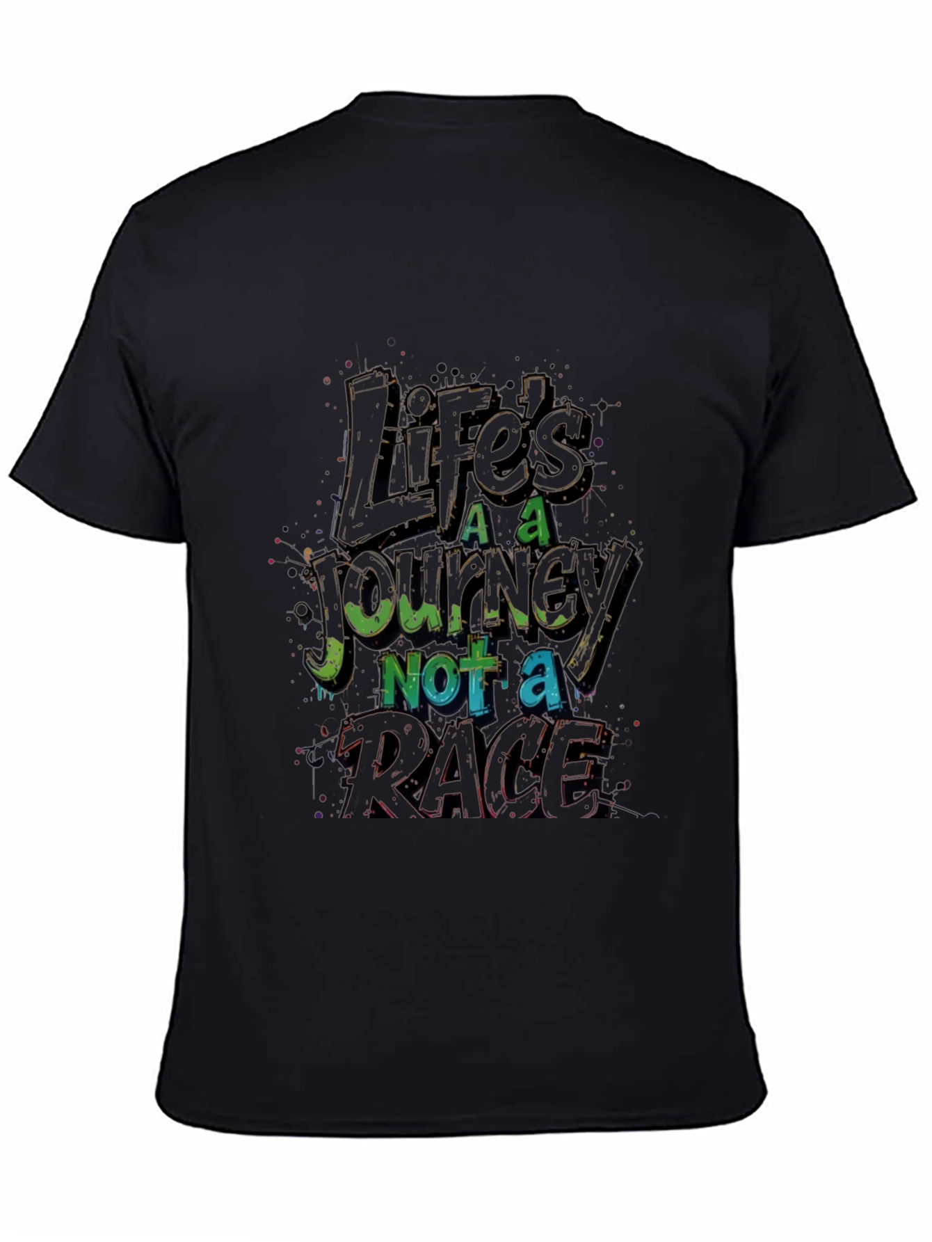 Lifes A Journey Graphic Tee - Black