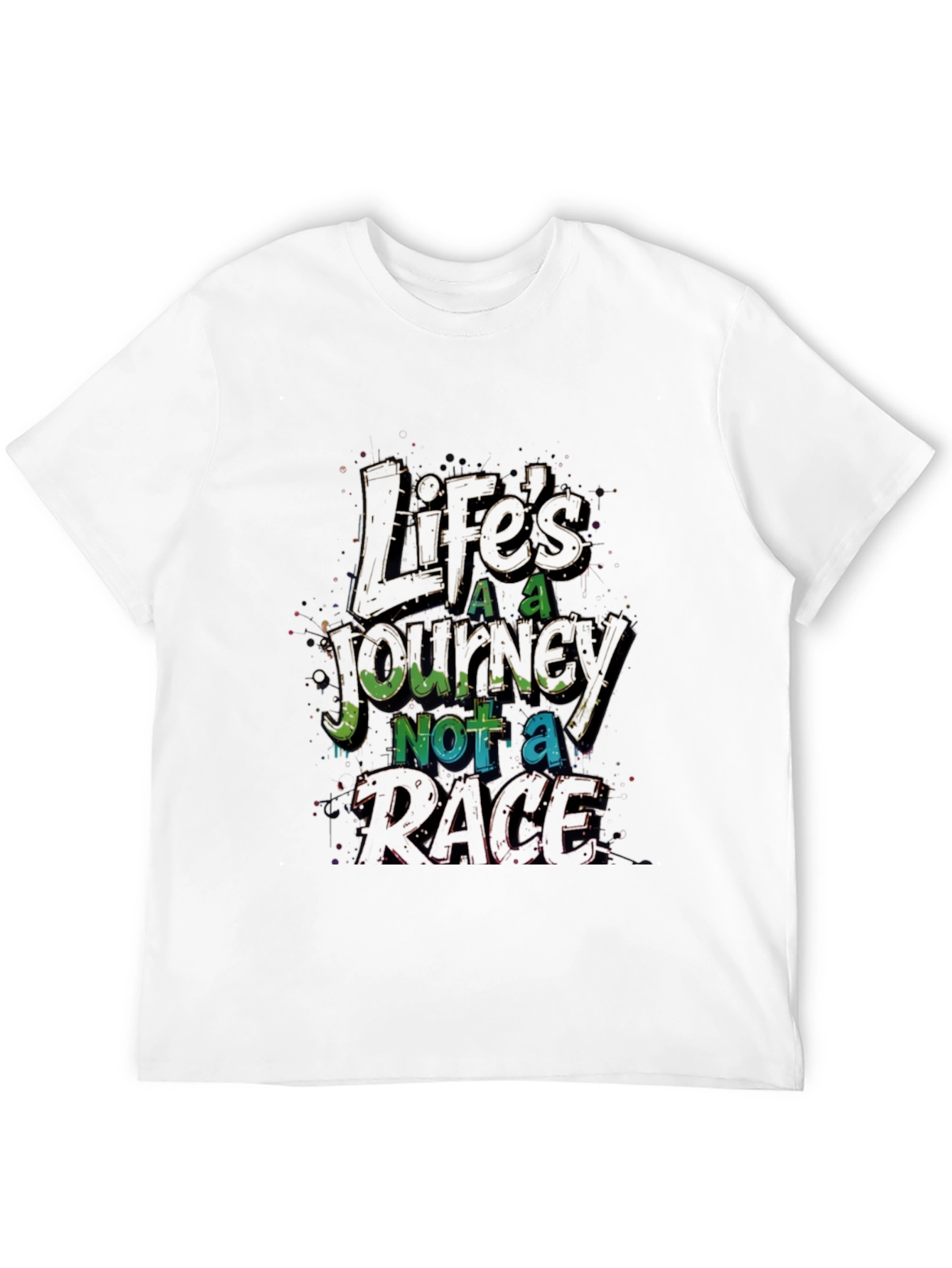 Lifes A Journey Graphic Tee - Black
