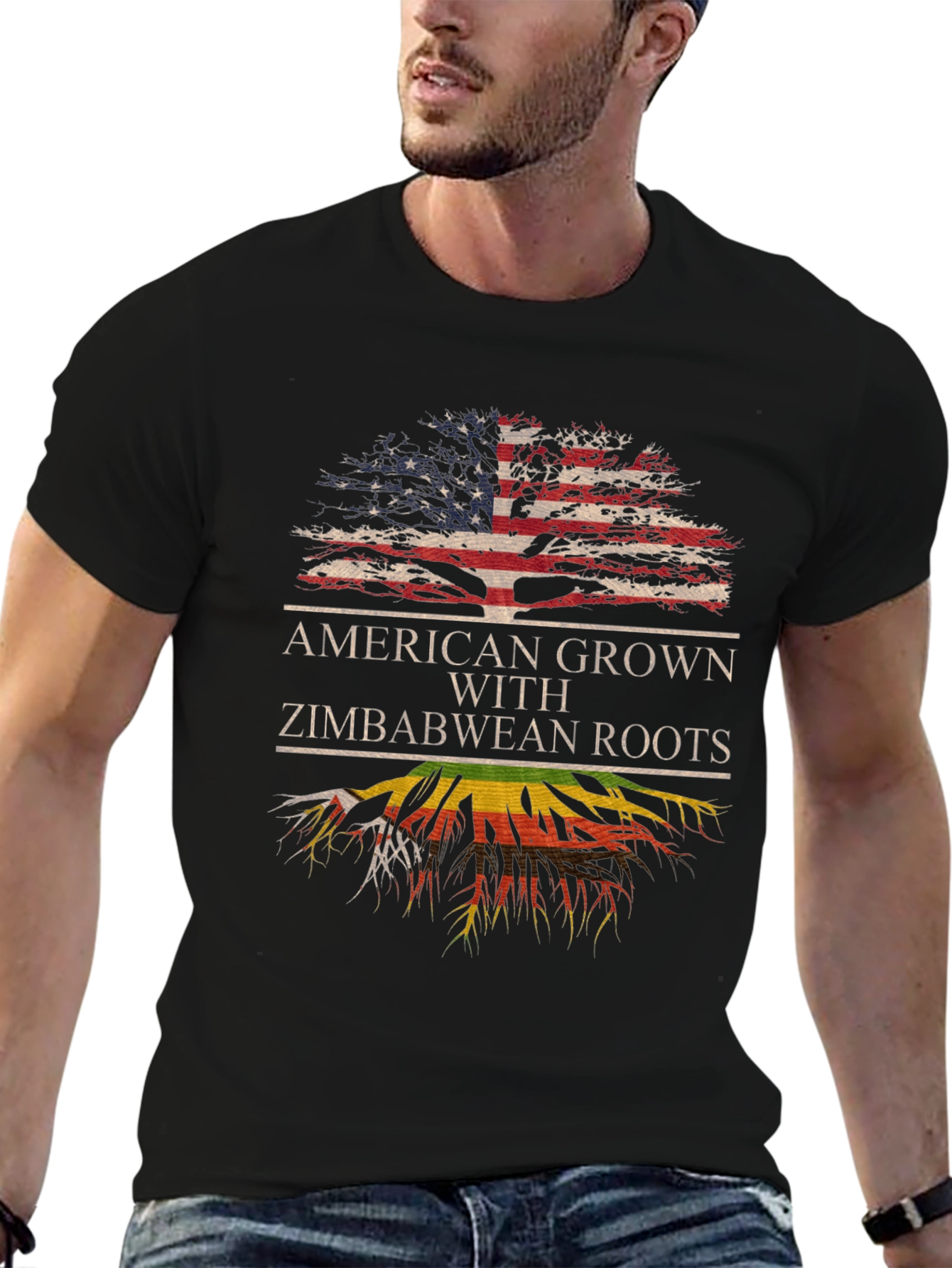American Grown Zimbabwean Roots T-Shirt