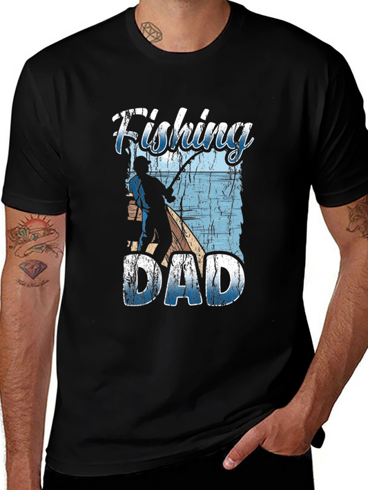 Fishing Dad Graphic Tee - Perfect for Fathers Day!