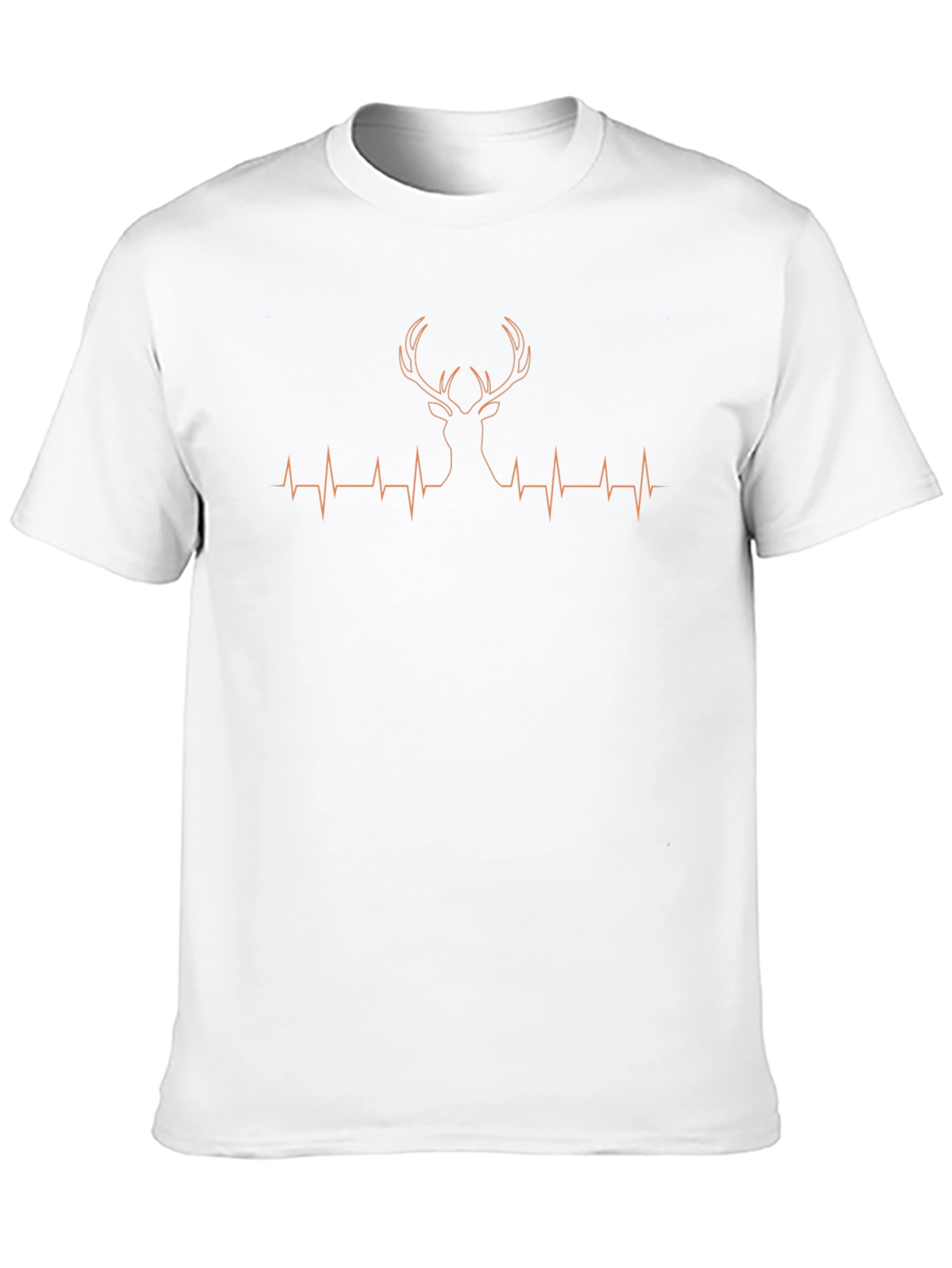 Heartbeat Deer Graphic Tee - Black
