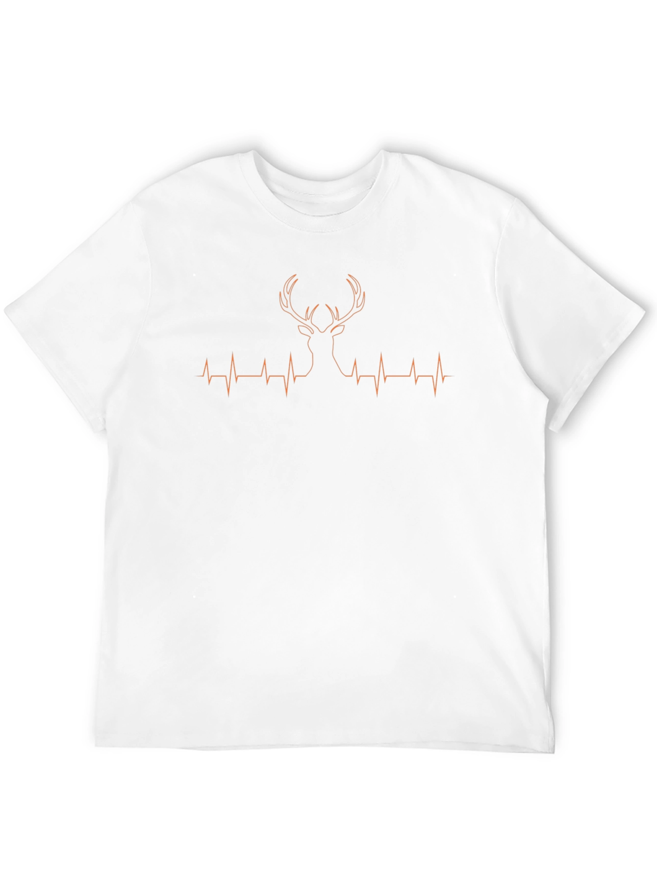 Heartbeat Deer Graphic Tee - Black