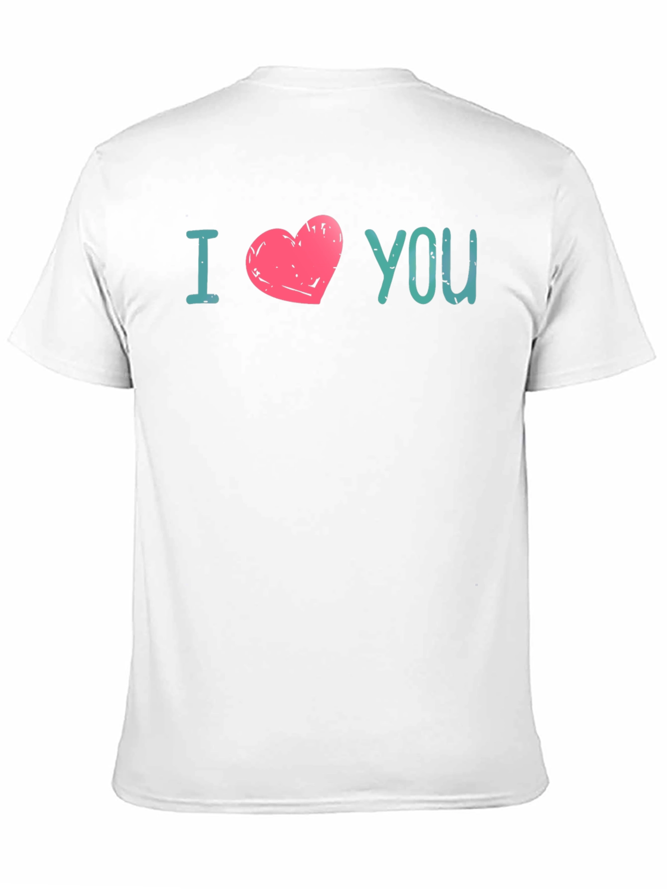 I Heart You Graphic Print Tee - Black