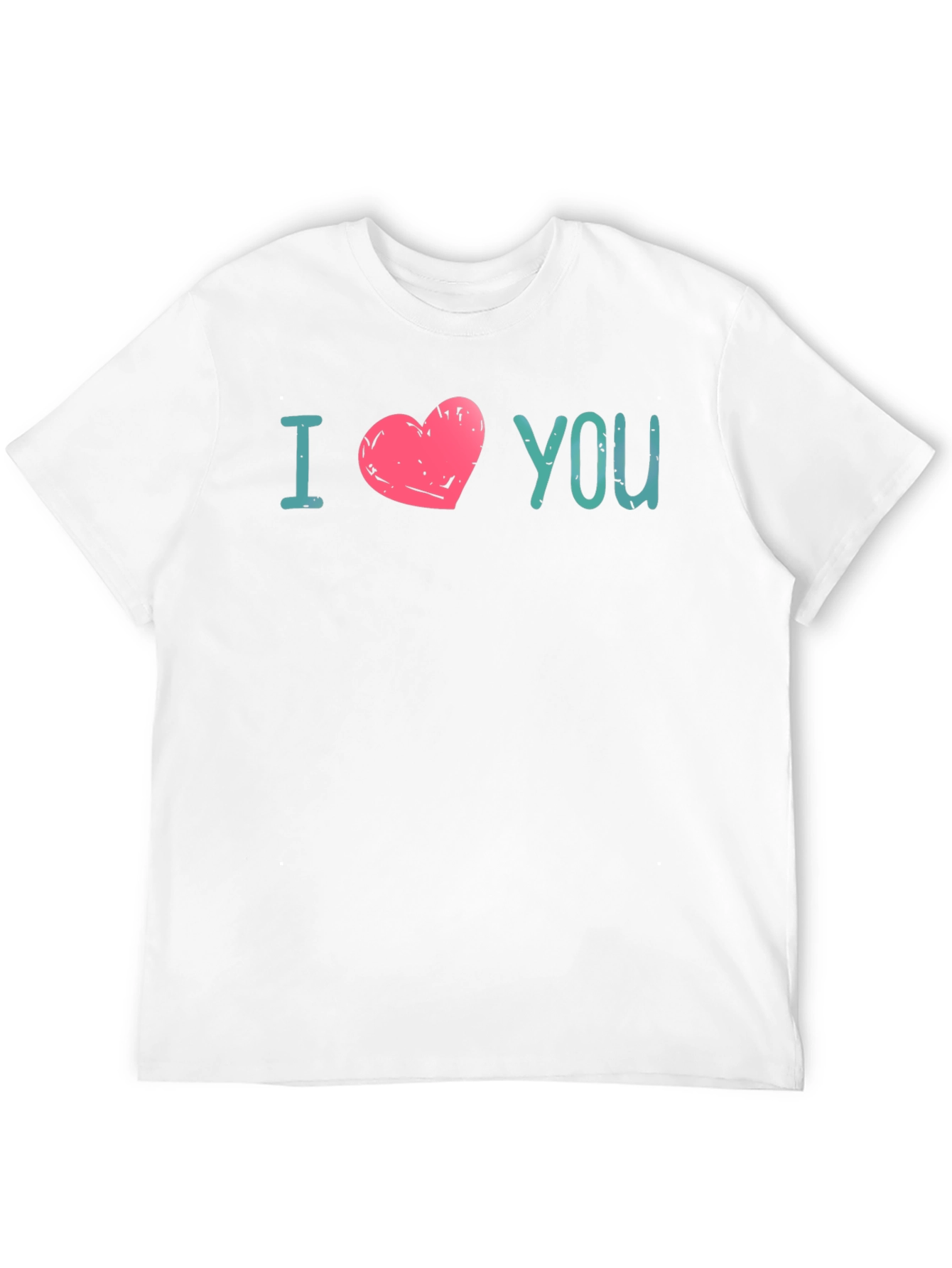 I Heart You Graphic Print Tee - Black