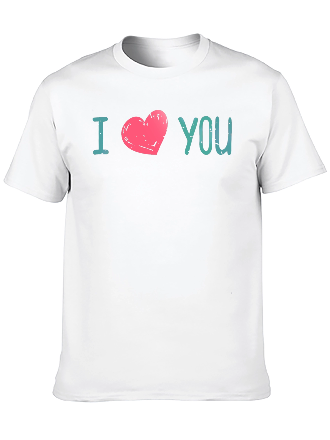 I Heart You Graphic Print Tee - Black