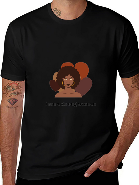 Strong Woman Graphic Tee - Empowering Design