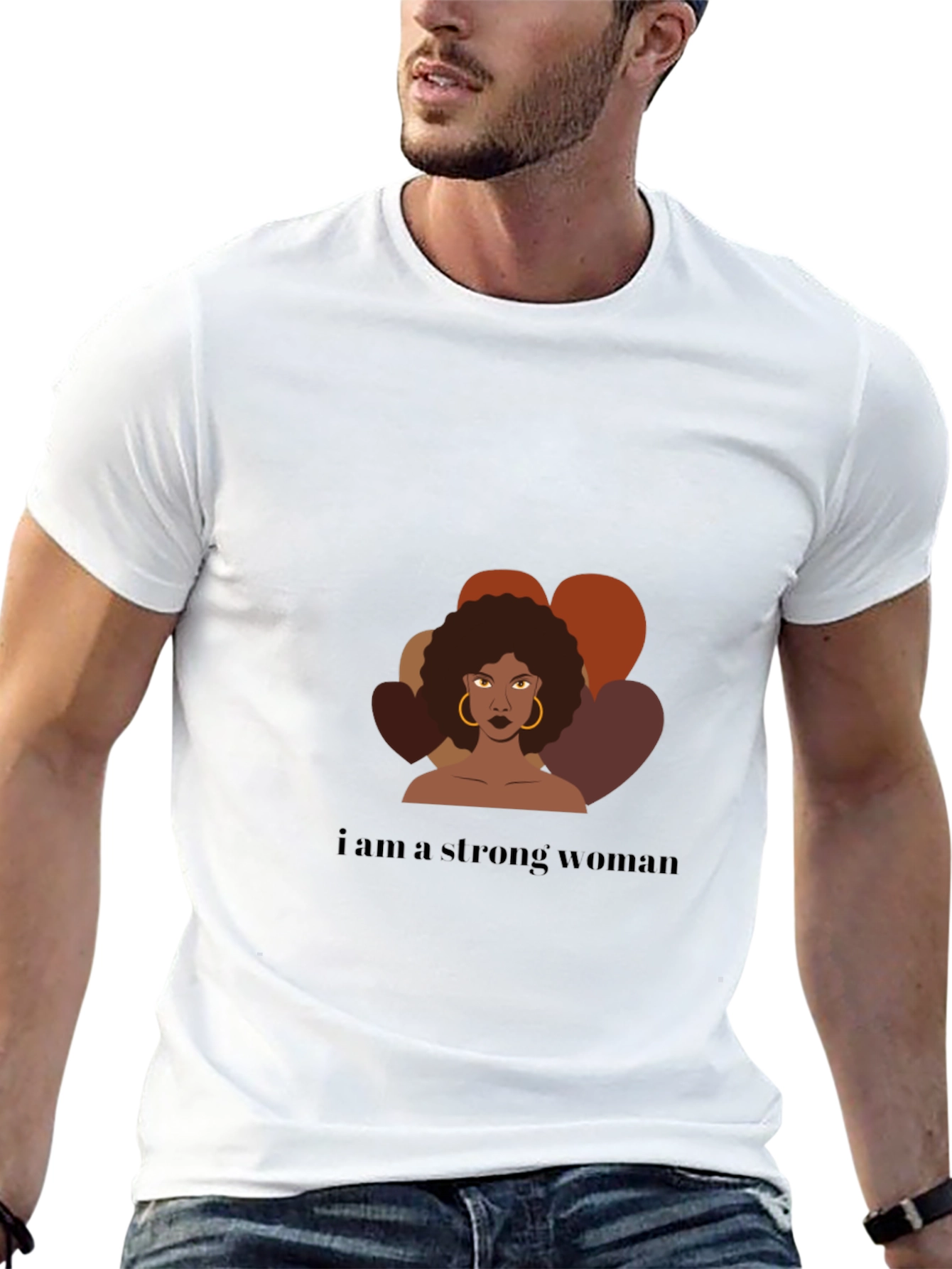 Strong Woman Graphic Tee - Empowering Design